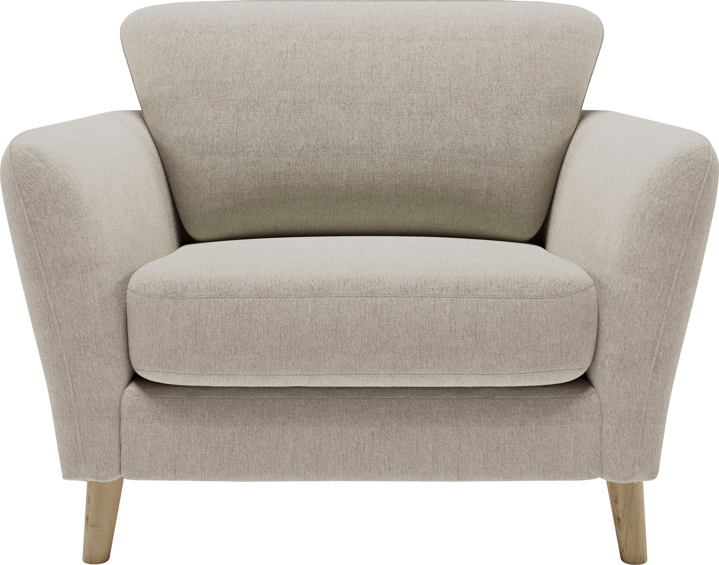 Home affaire Sessel "MARSEILLE", Massivholzbeine Eiche, Landhausstil, Welle günstig online kaufen