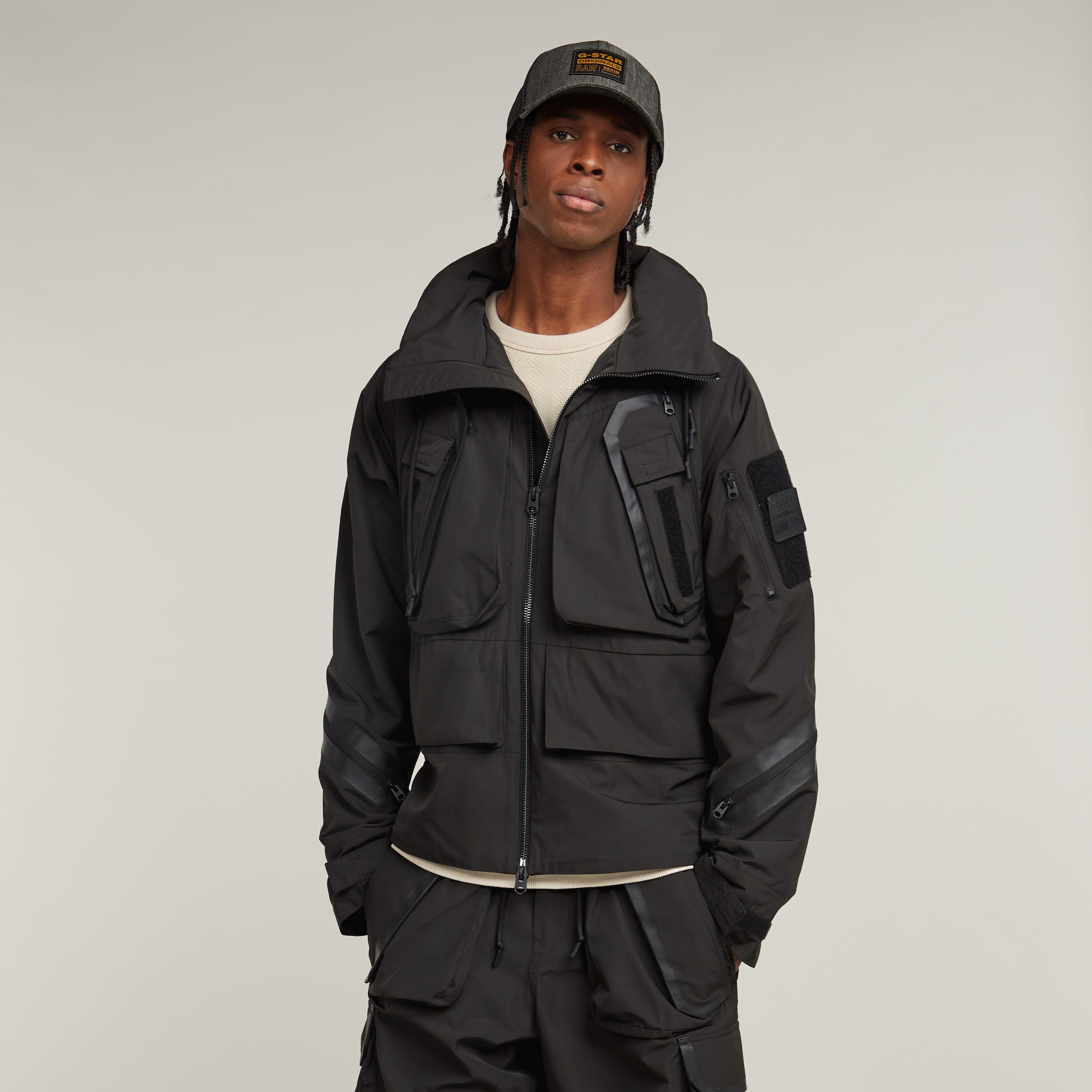 G-STAR Cargojacke "Cargo Jacket", mit Kapuze