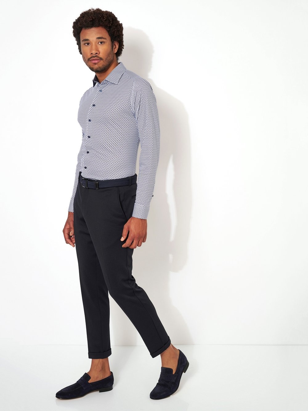 DESOTO Businesshemd »Casual Kent 1/1«, Mit Minimal Print