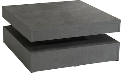 Couchtisch, mit Funktion, drehbare Tischplatte, Breite ca. 78x78 cm