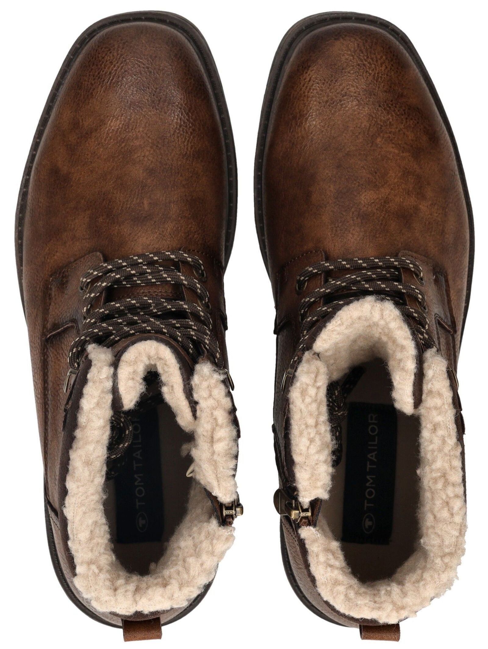 TOM TAILOR Schnürstiefelette »Tom Tailor Stiefelette Lederimitat«