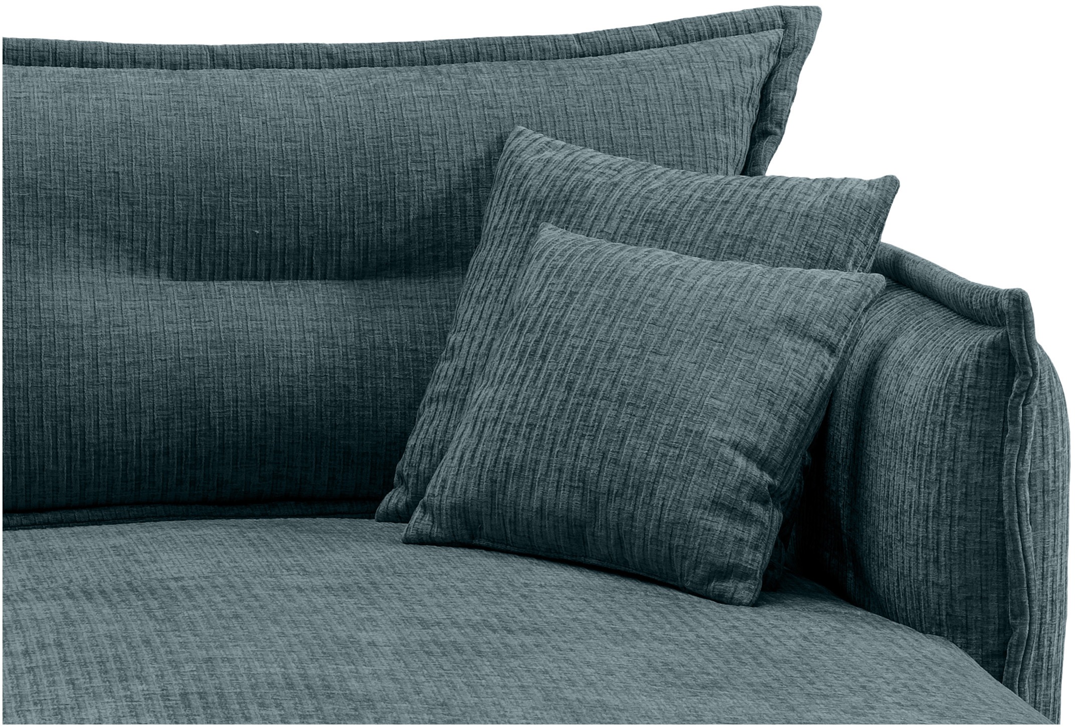 INOSIGN Ecksofa »Lazio modern und bequem, schmale Armlehnen, tolle Detailverarbeitung«, zwei verschiedene Fußfarben wählbar