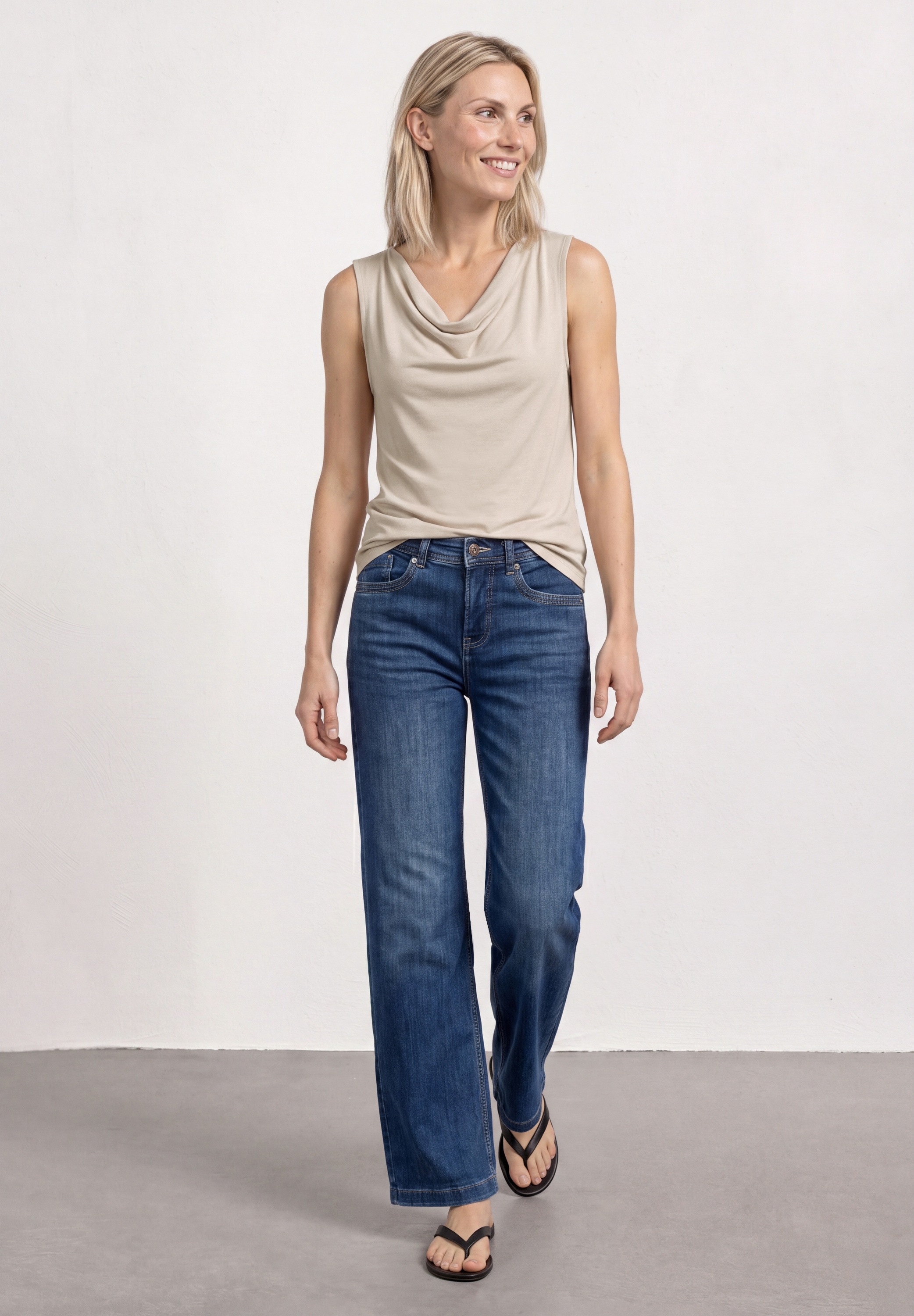 STREET ONE Shirttop im Silk Look