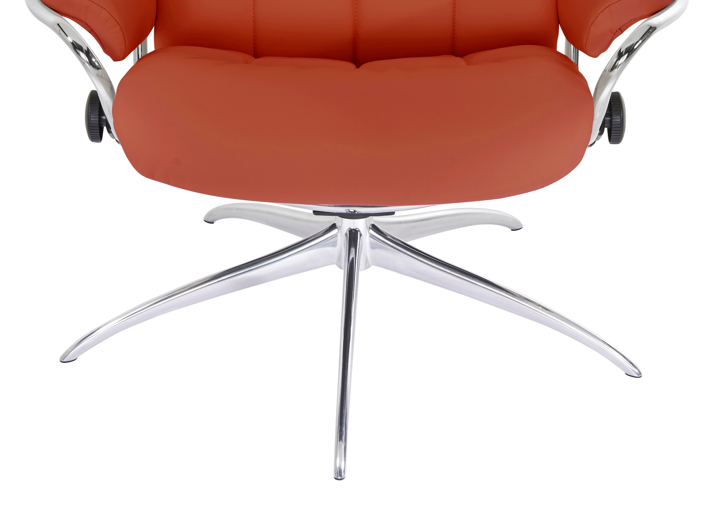 Stressless® Relaxsessel »London«, (Set, Relaxsessel mit Hocker), mit Hocker, High Back, mit Star Base, Gestell Chrom