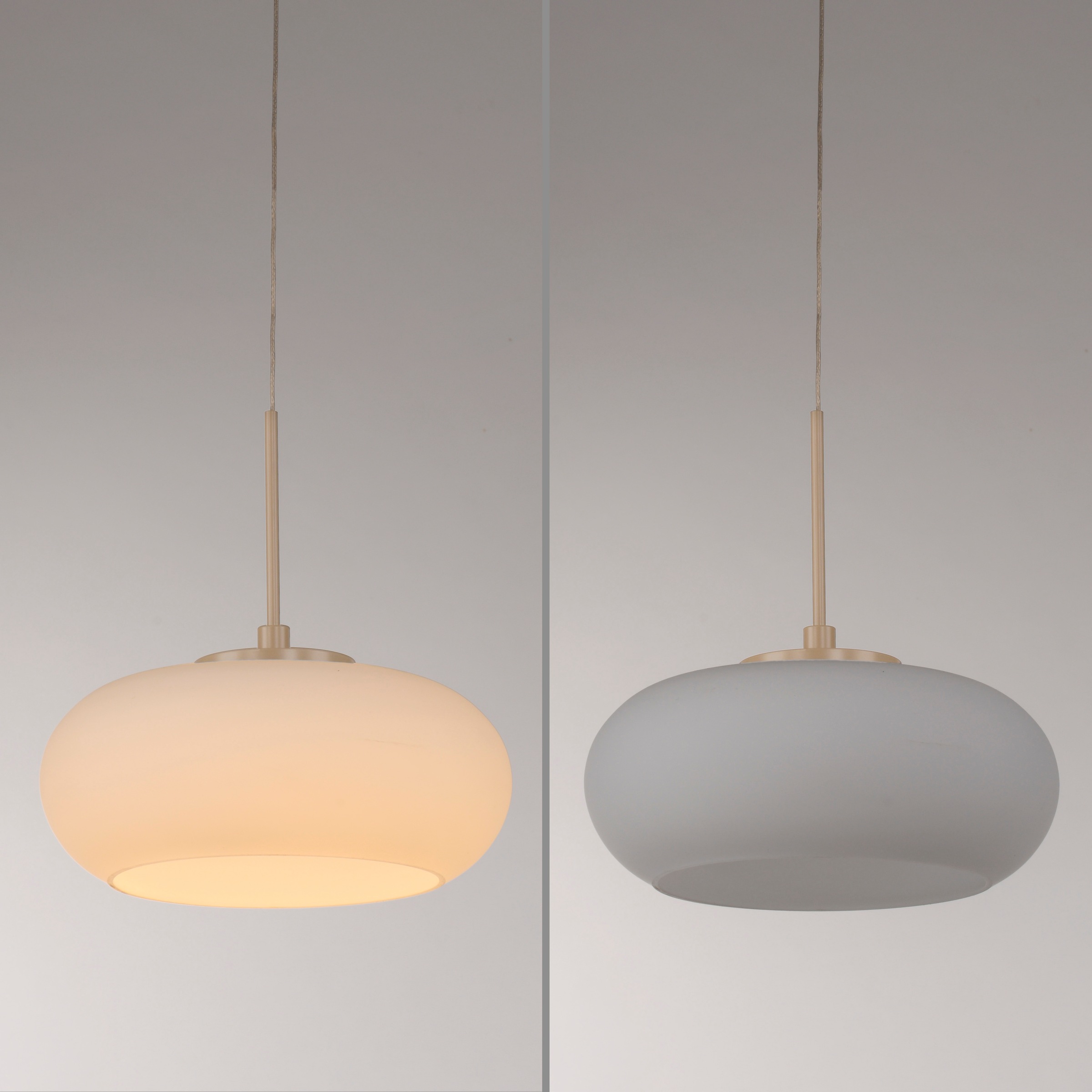 SCHÖNER WOHNEN-Kollektion LED Pendelleuchte »RIVERA« LED-Board 1 Stk. Warmweiß Modernes Design, warmweiß, dimmbar & höhenverstellbar in Sandbrise