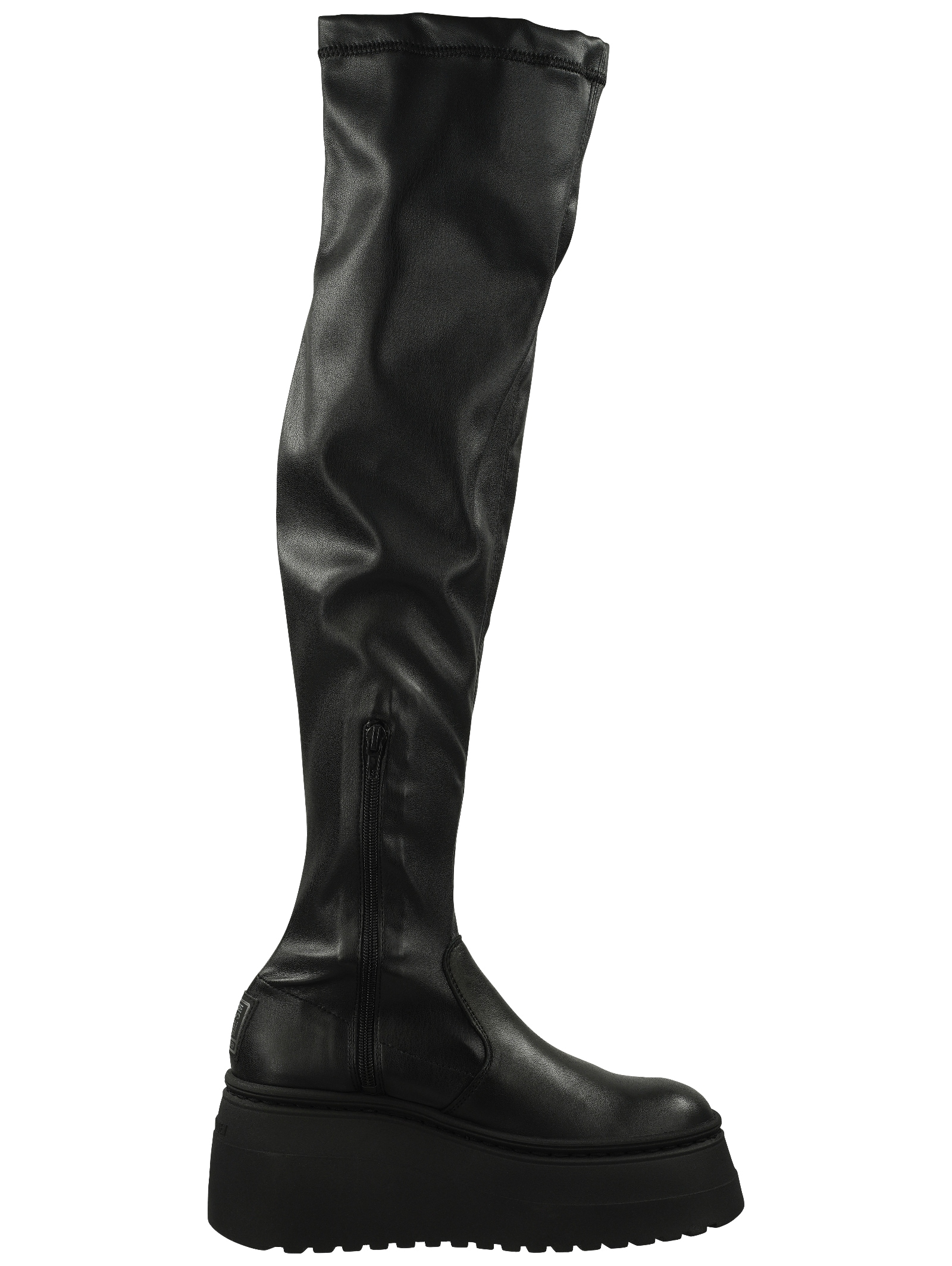 STEVE MADDEN Overkneestiefel »STEVE MADDEN Stiefel Leder/Textil«