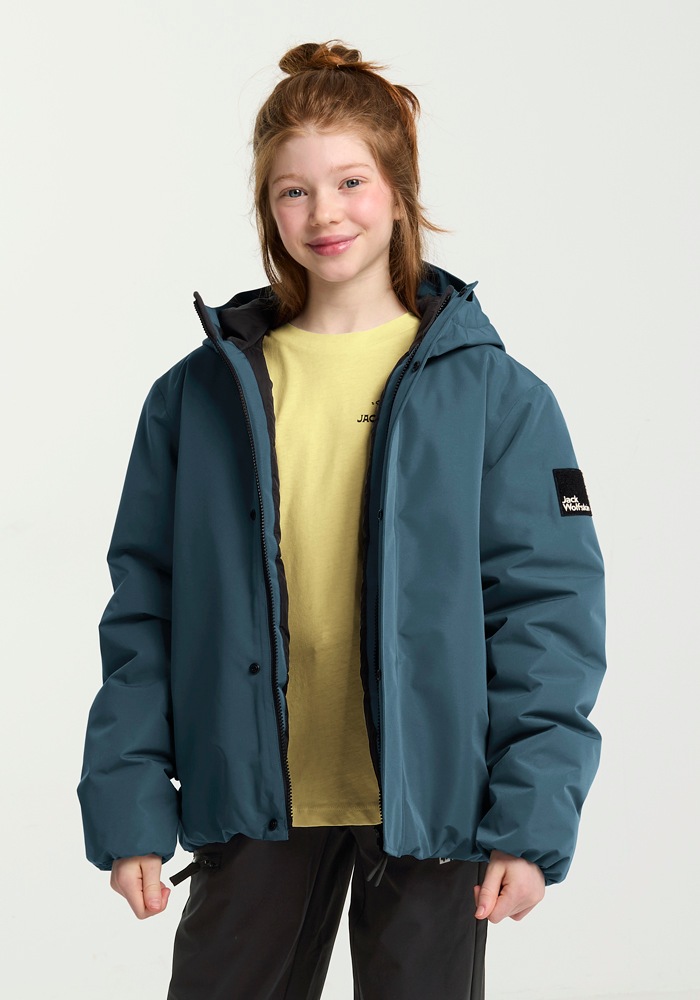 Jack Wolfskin Outdoorjacke »TEEN INS JACKET K«, mit Kapuze