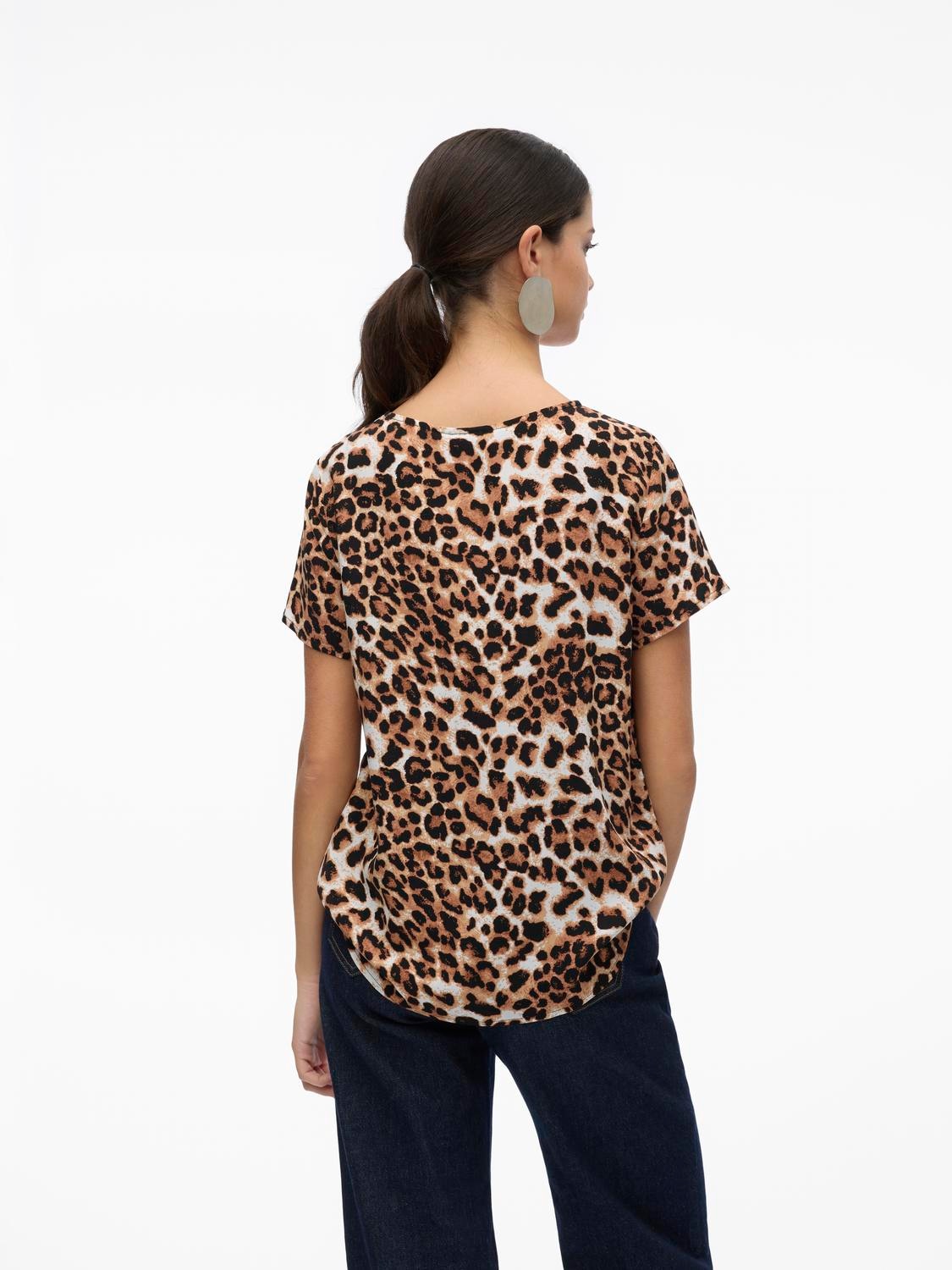 Vero Moda Kurzarmshirt »VMEASY JOY S/S TOP WVN GA«