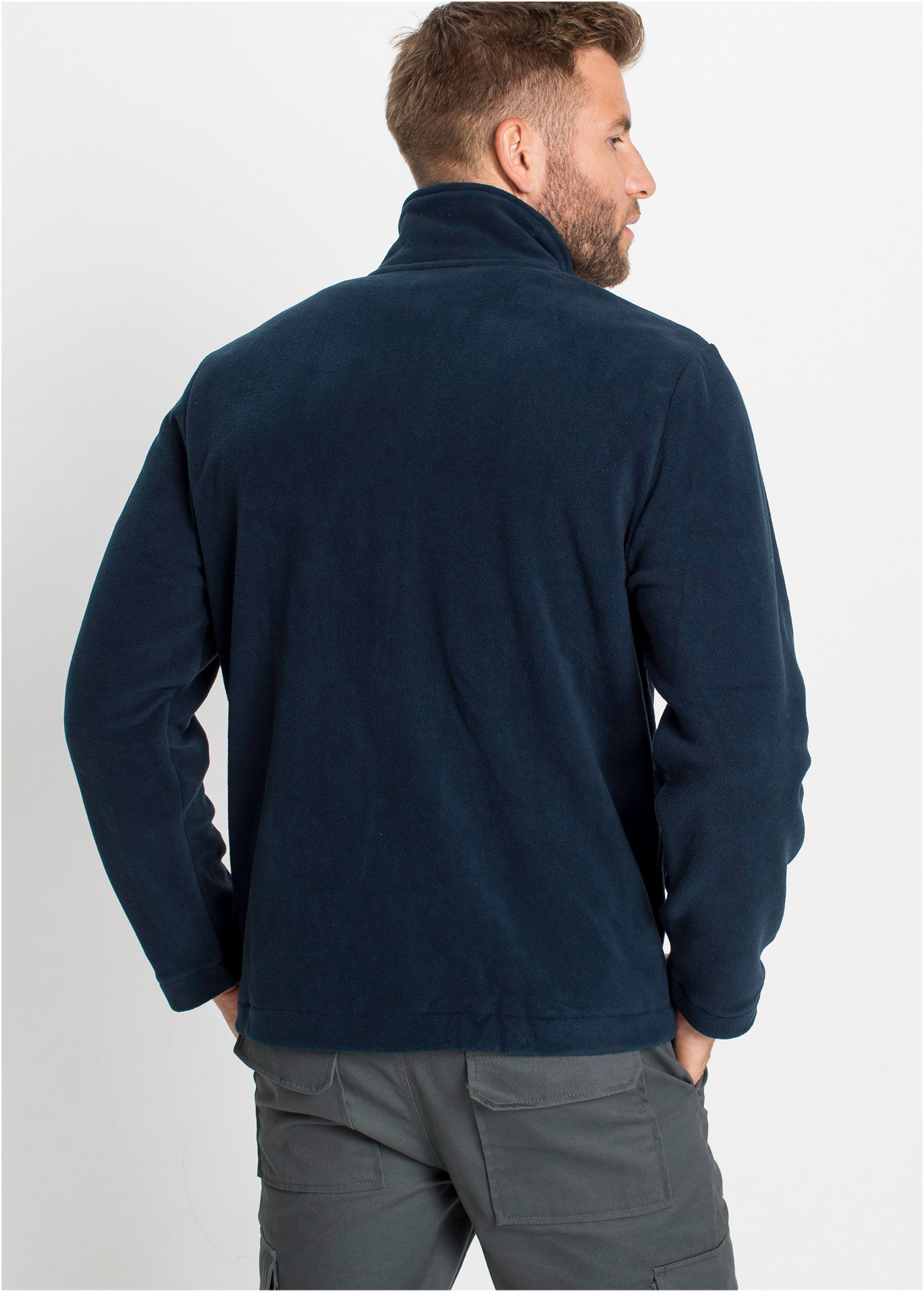 bonprix Fleecejacke "Fleecejacke" ohne Kapuze mit Reißverschluss und Stehkr günstig online kaufen