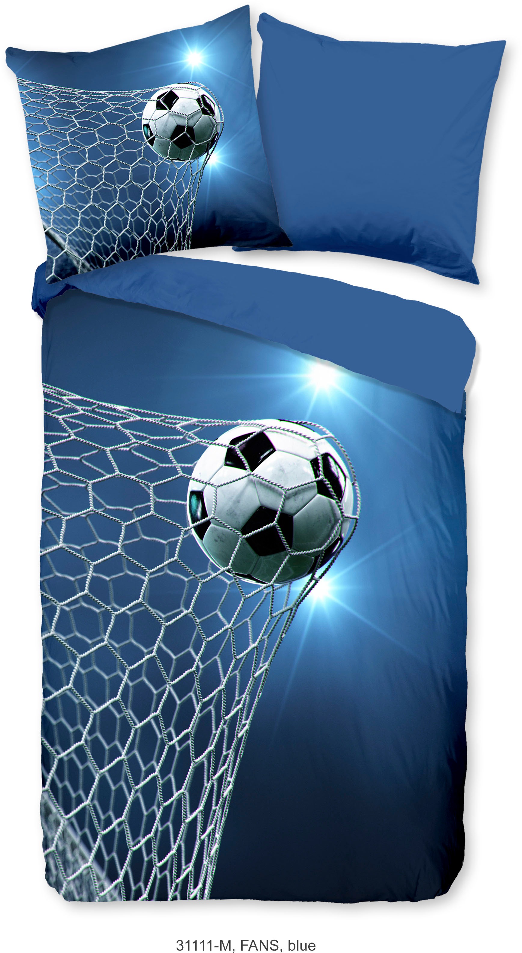 PURE luxury collection Kinderbettwäsche "Fans" 2 Stk. tlg. 135x200, Pflegel günstig online kaufen