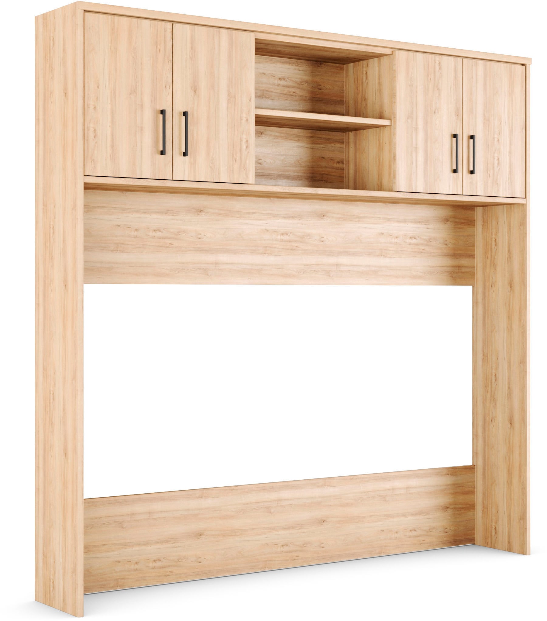 Bettaufsatz PRIESS, B:213cm H:211cm T:36cm, braun, Spanplatte, Möbelaufsätze, "Bettbrücke, Schrankumbau Barkhausen", Passend für die Bettenserie