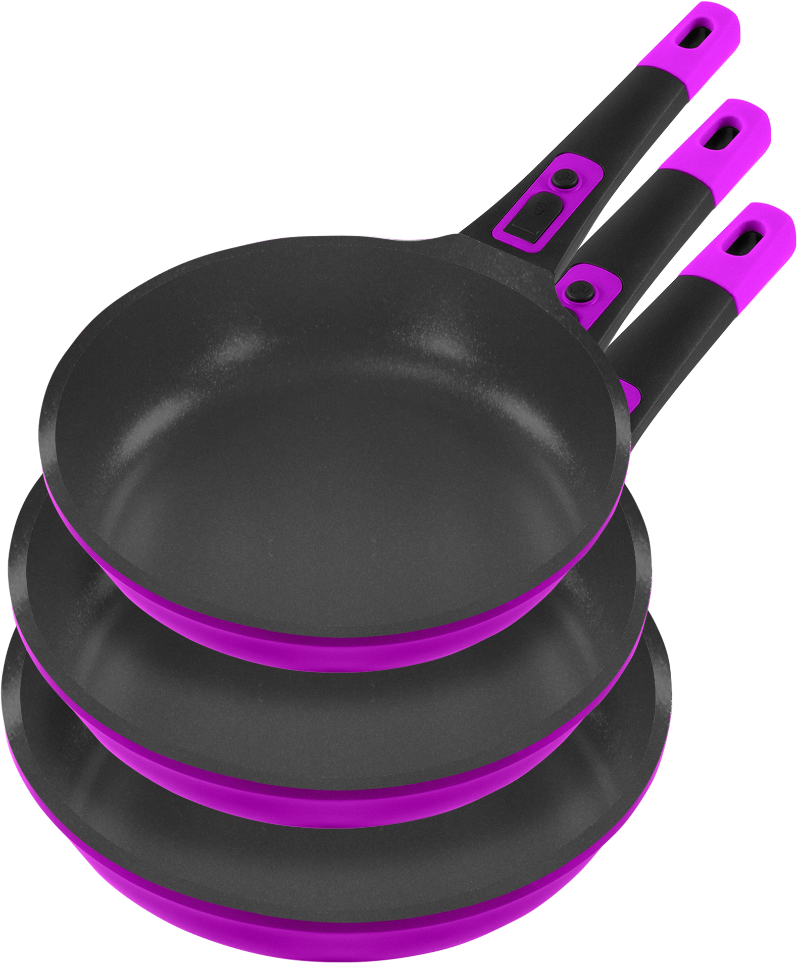 KING Pfannen-Set ""Click-Grip Xylan Plus Silver Diamond"" Aluminiumguss Set günstig online kaufen