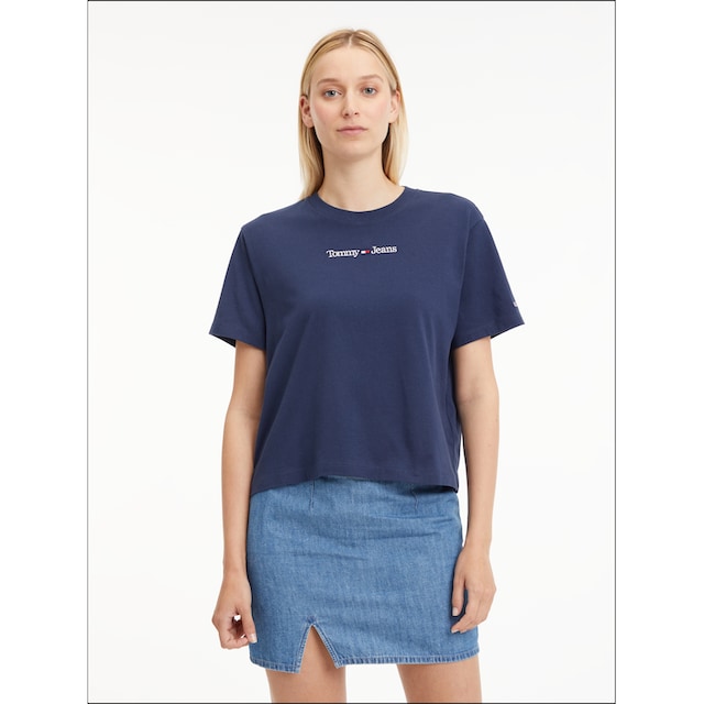 Tommy Jeans Kurzarmshirt »TJW CLS SERIF LINEAR TEE«, mit Tommy Jeans Linear  Logoschriftzug online bestellen | BAUR