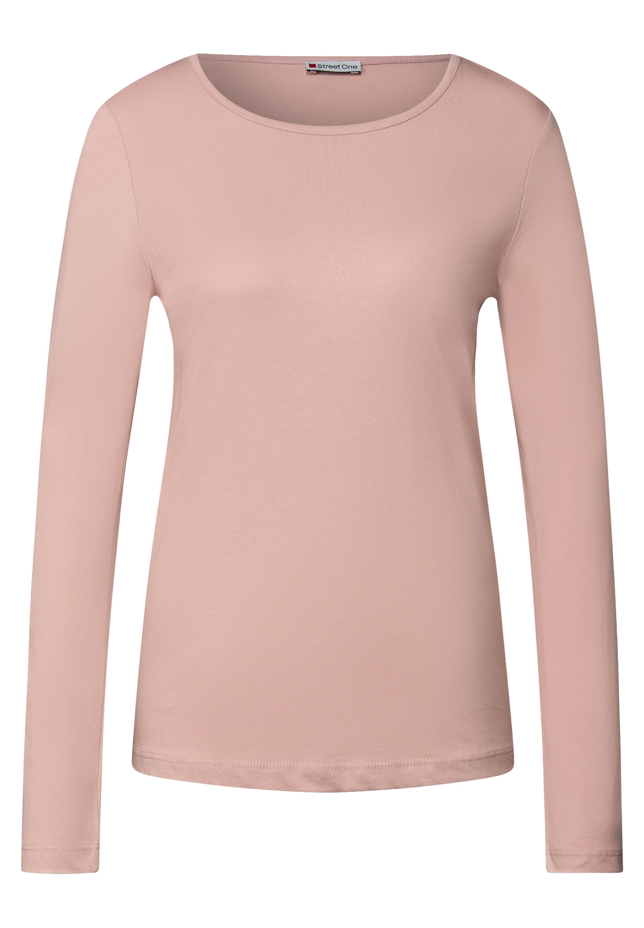 STREET ONE Langarmshirt aus reiner Baumwolle