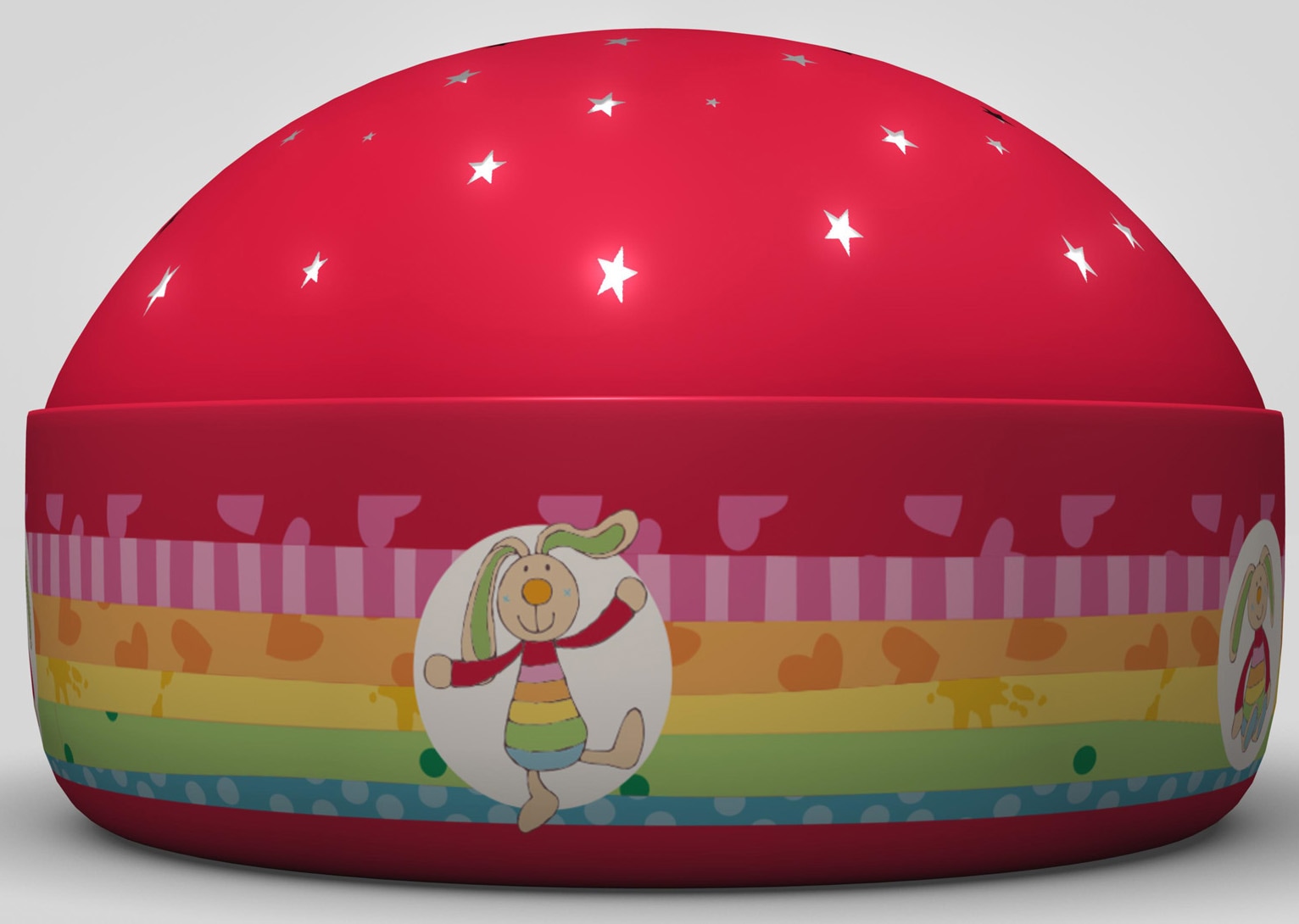 niermann LED Nachtlicht »Rainbow Rabbit Projektor«, 1 flammig-flammig, Nachtlicht Rainbow Rabbit Projektor