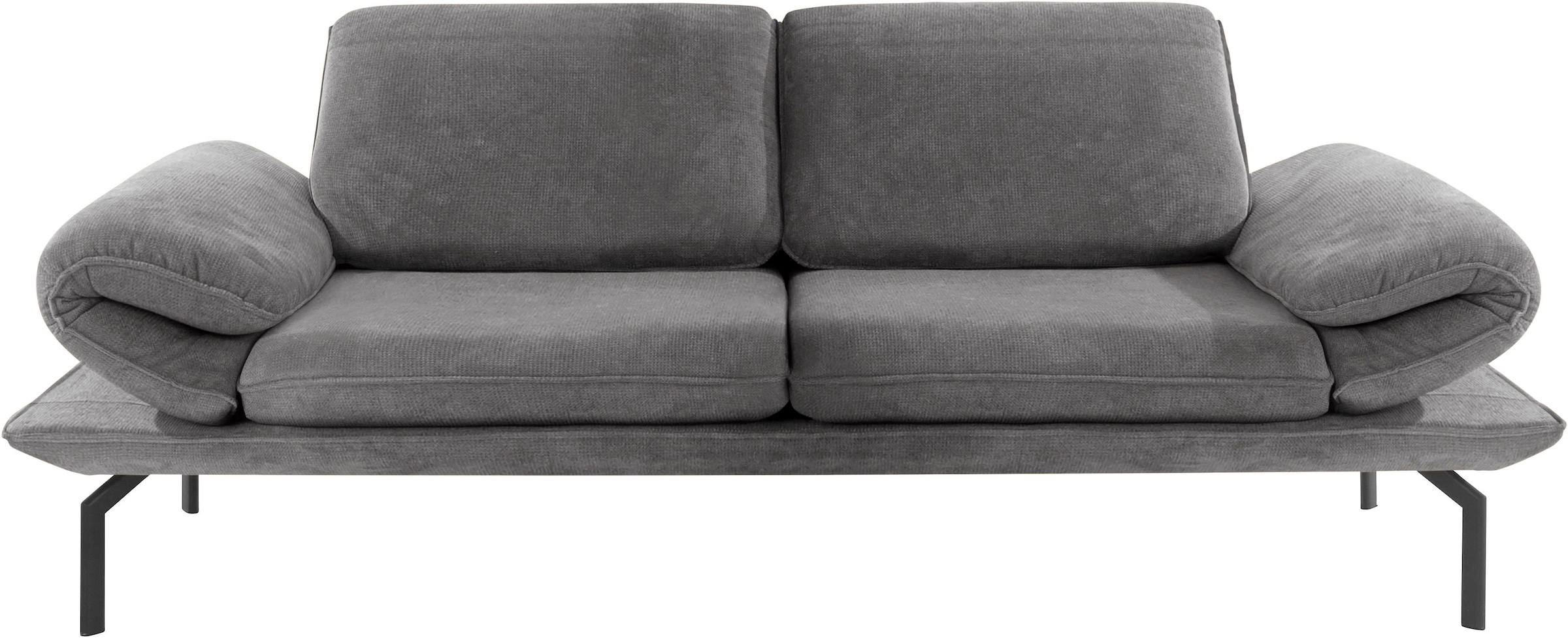 DOMO collection 2-Sitzer »New York«, Arm- mit | bestellen Metall aus wahlweise Winkelfuß mit Rückenfunktion, BAUR und