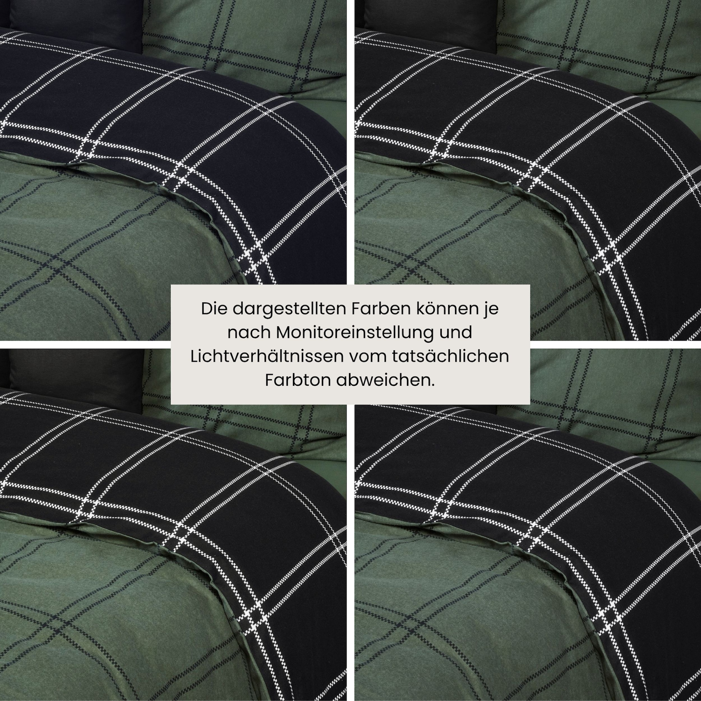 Schiesser Wendebettwäsche »Ellis aus weicher Baumwolle in klassischem Karo« 2 Stk. OEKO-TEX® MADE IN GREEN