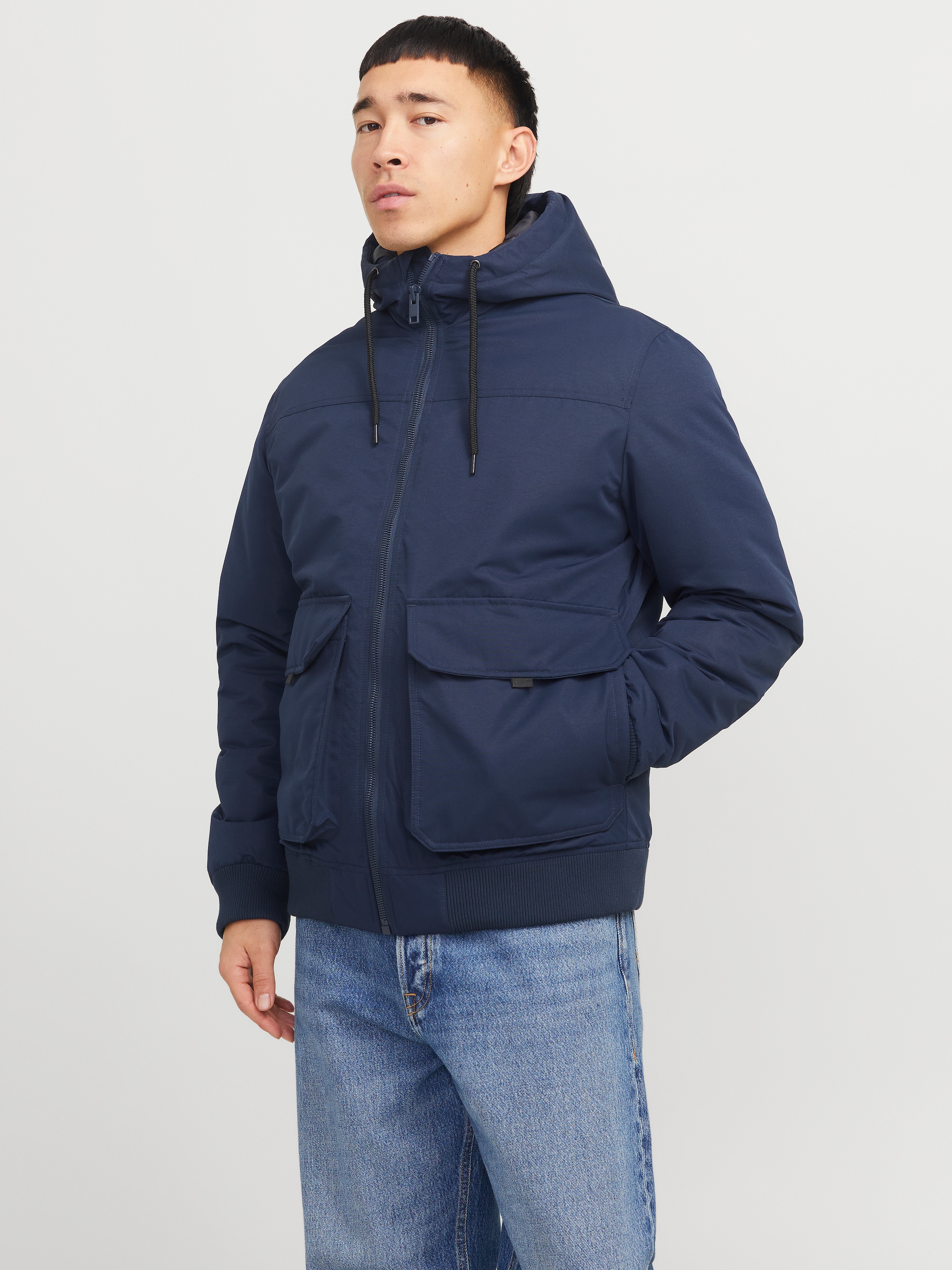 Jack & Jones Bomberjacke »JJCONSTRUCT BOMBER«, mit Kapuze