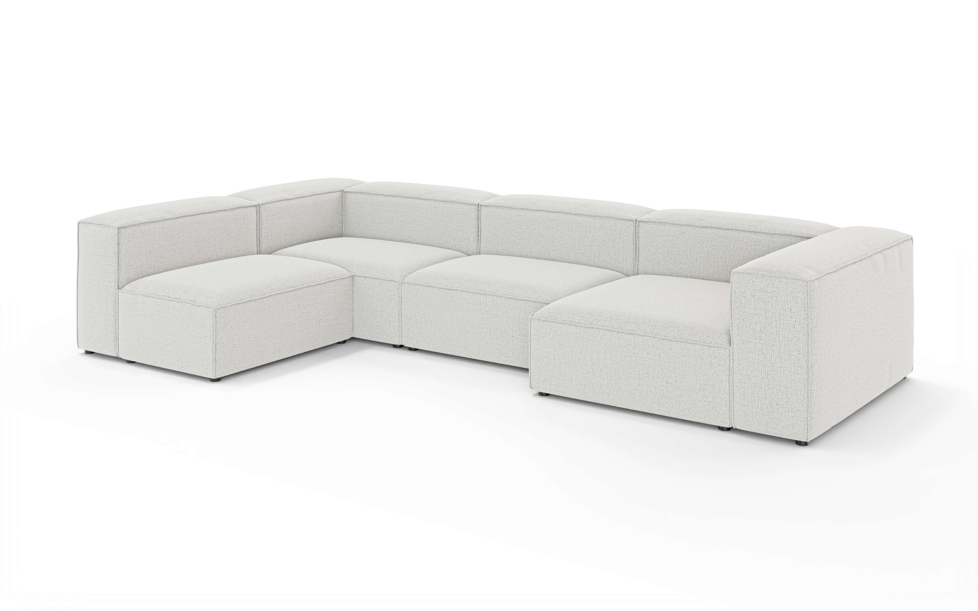 INOSIGN Wohnlandschaft »HAILY U-Form mit Ottomane links/rechts, Maße B/T/H: 360/200/72 cm« als Modul oder separat verwendbar, für individuelle Zusammenstellung