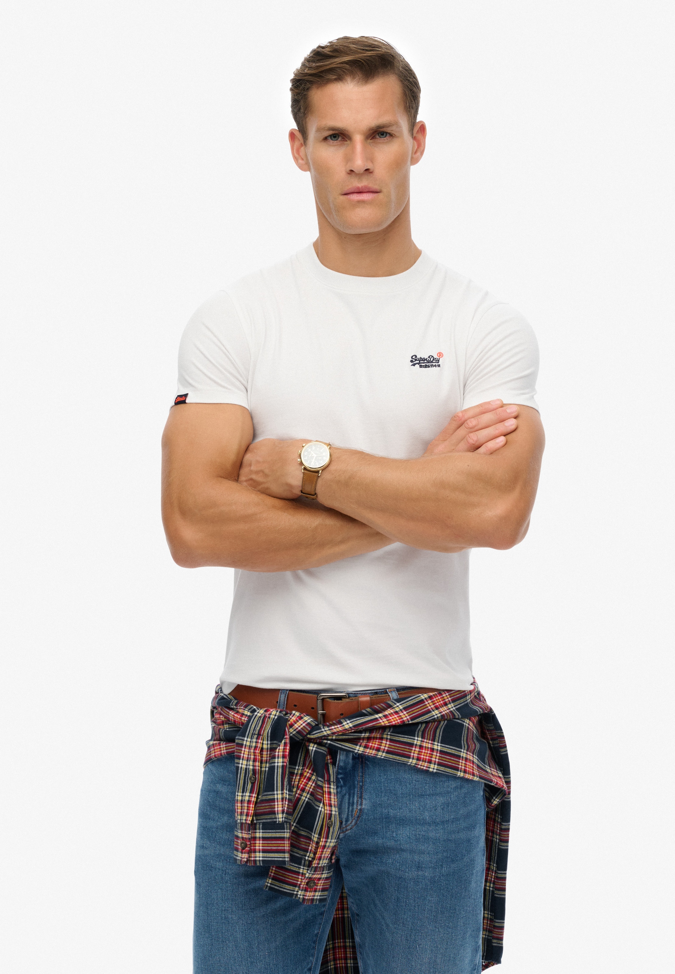 Superdry Rundhalsshirt "ESSENTIAL CONTRAST EMB TEE" günstig online kaufen