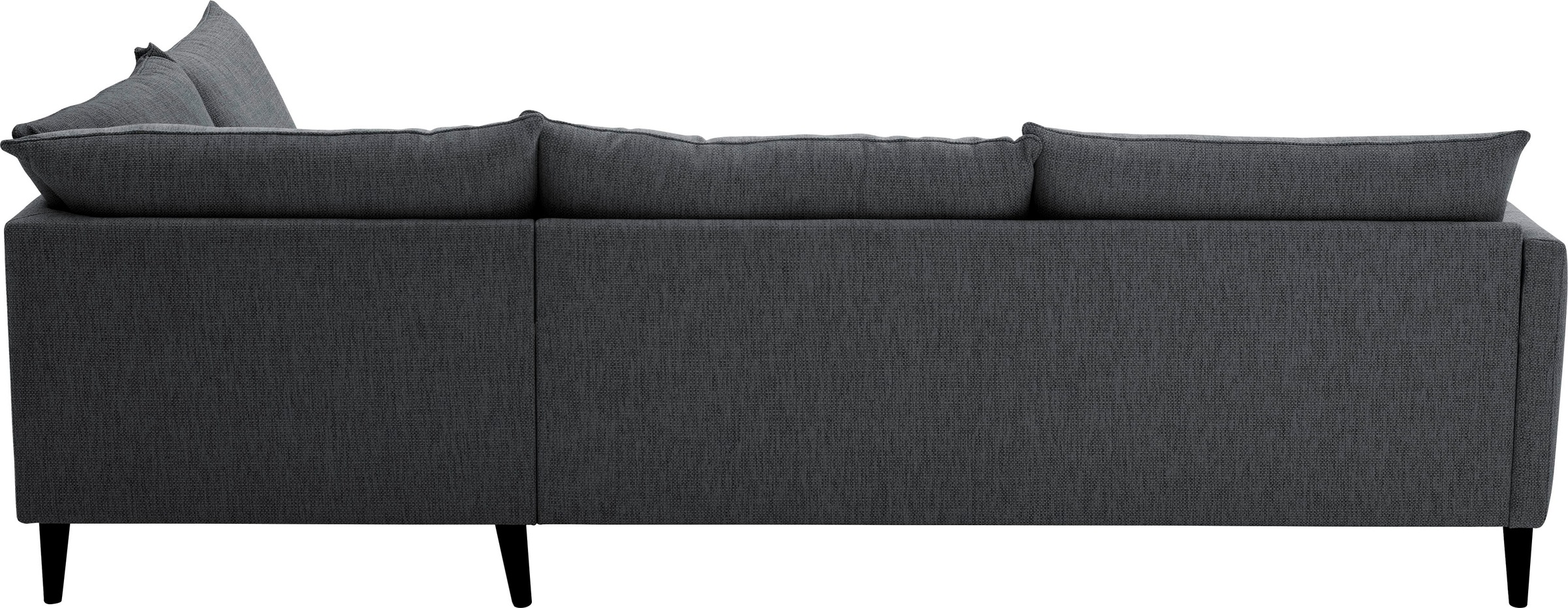 ATLANTIC home collection Ecksofa »Rekvik L-Form« mit Wellenunterfederung, mit Massivholzfüßen