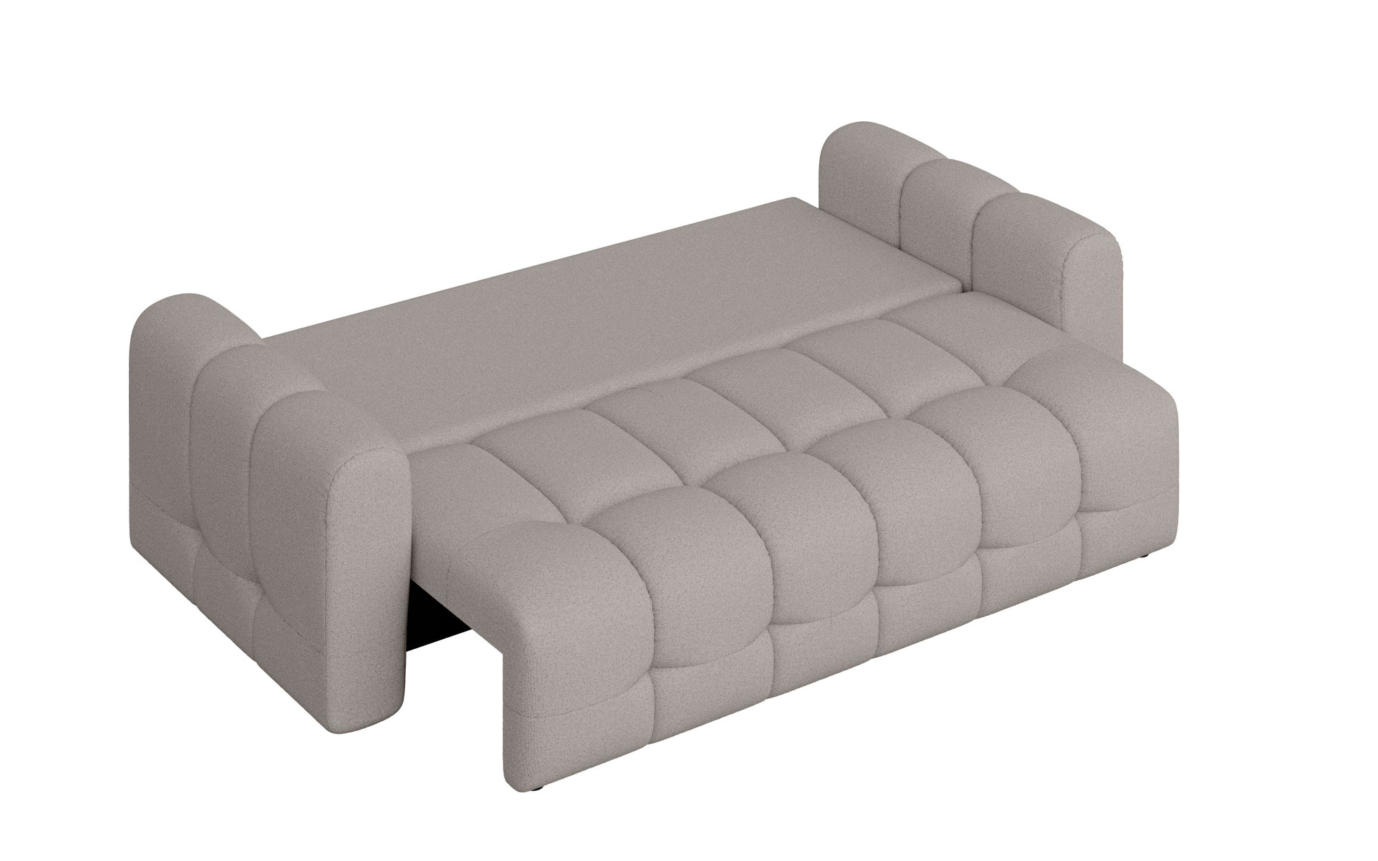 INOSIGN 3-Sitzer »Manilla, wahlweise mit Bettfunktion, B/T/H 265/117/91 cm«, mit Wellenunterfederung, in verschiedenen Materialien und Farben