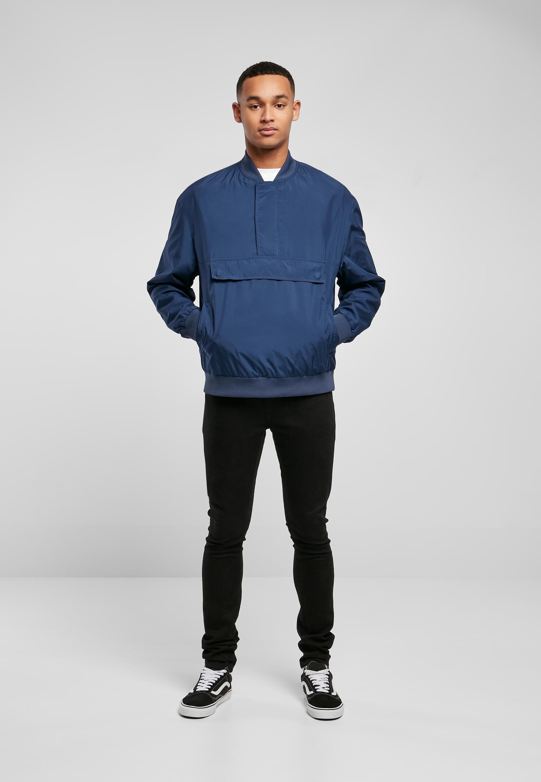 URBAN CLASSICS Bomberjacke »Urban Classics Herren Pullover Bomber Jacket«, (1 St.), ohne Kapuze