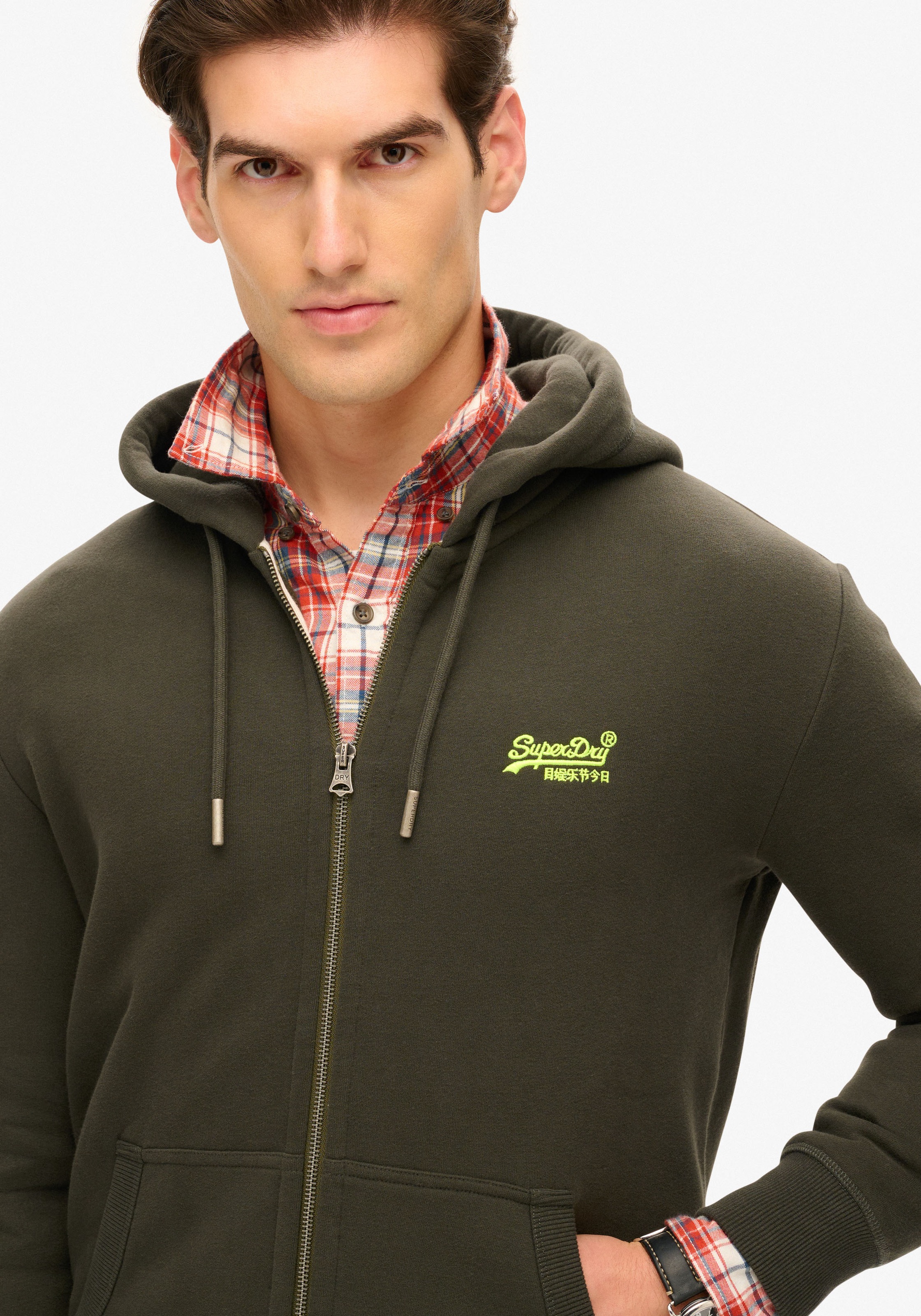 Superdry Kapuzensweatjacke "ESSENTIAL LOGO ZIP HOODIE" günstig online kaufen