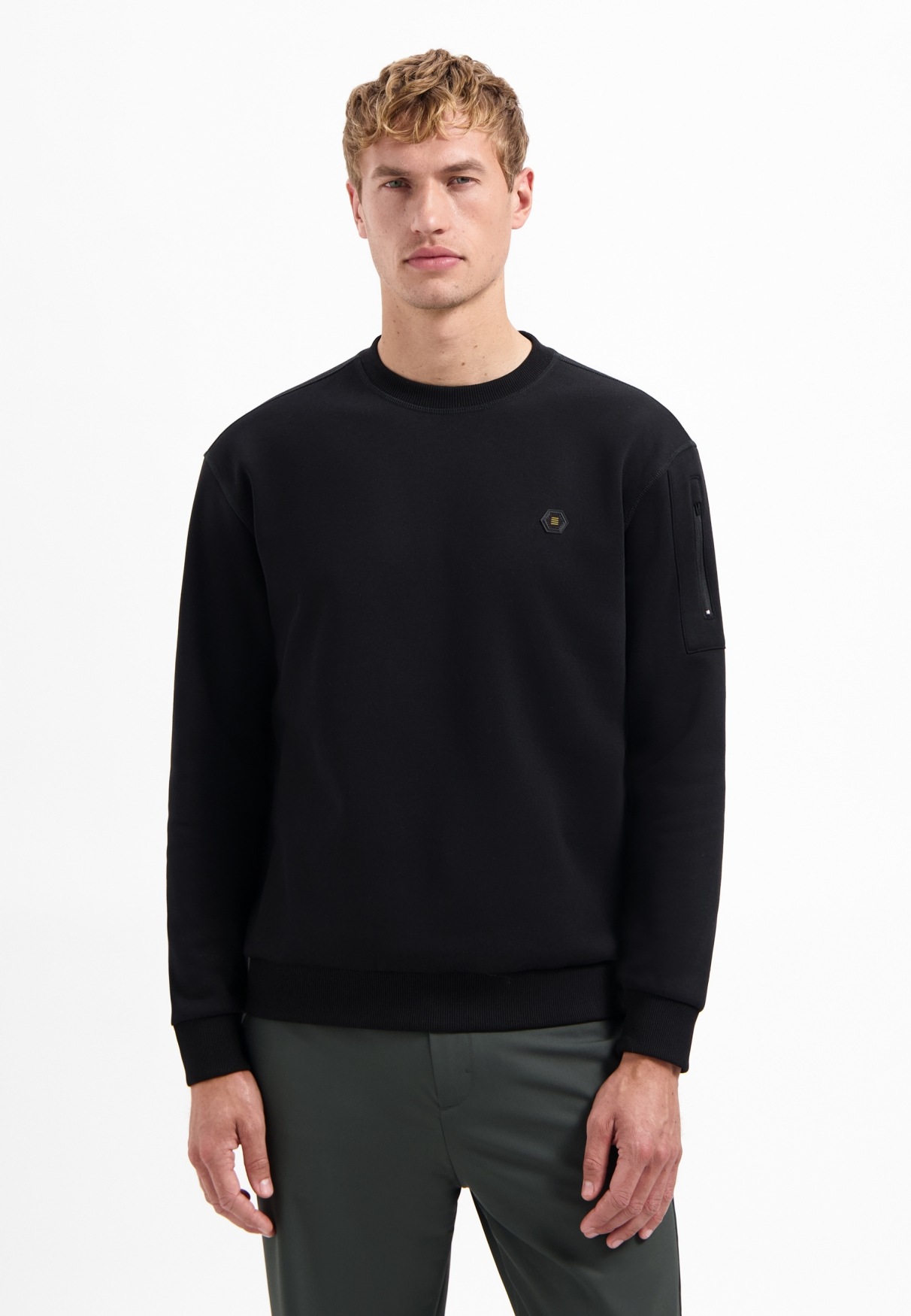 NO EXCESS Sweater "No Excess Rundhals-Sweater Sweater Crewneck Brushed insi günstig online kaufen