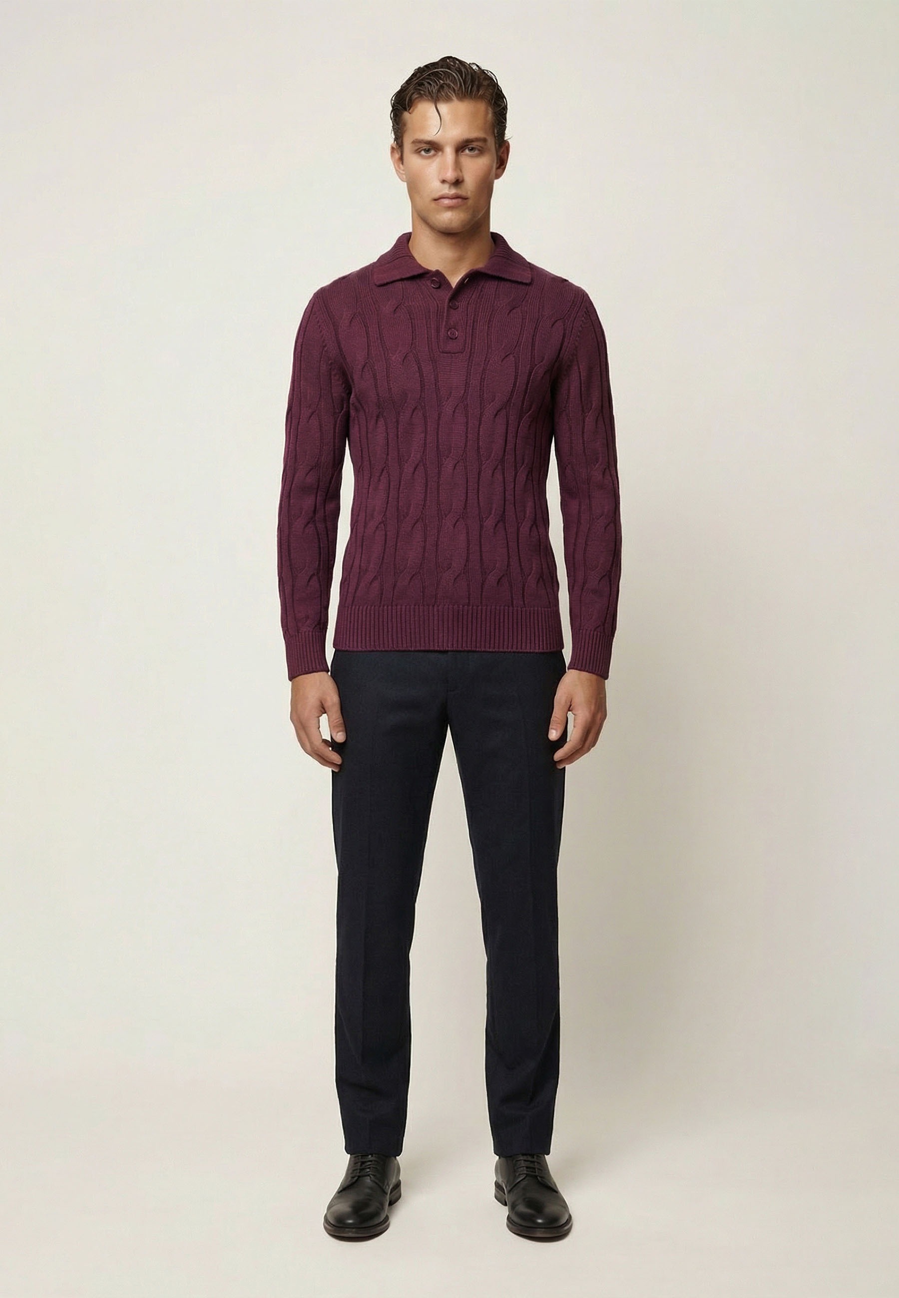 Felix Hardy Polo Sweater Bordeaux S 2