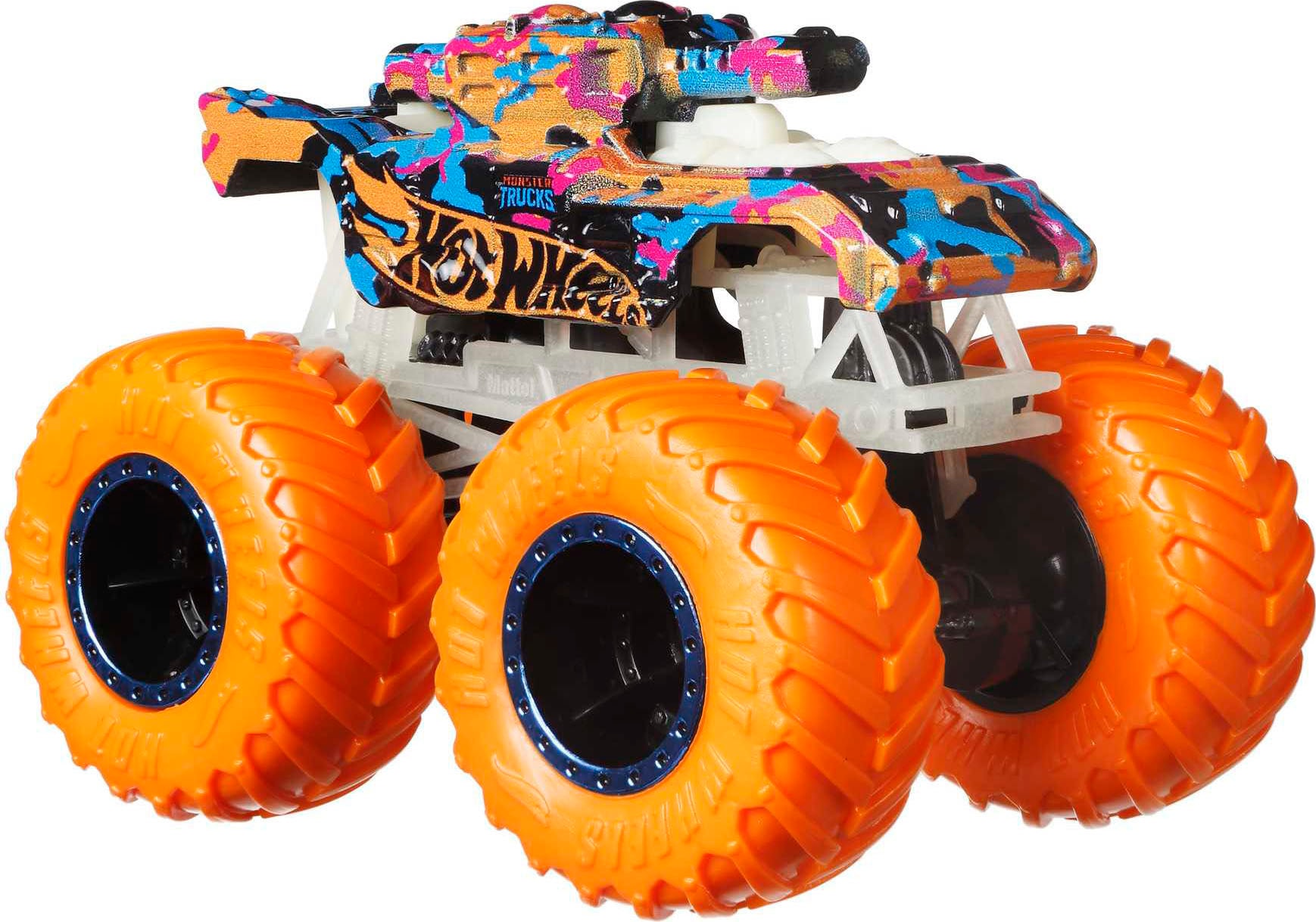 Hot Wheels Spielzeug-Auto »Monster Trucks-Multipack«, mit Leuchteffekt im Dunkeln