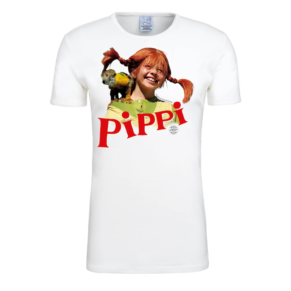 LOGOSHIRT T-Shirt »Pippi Langstrumpf«, mit lizenziertem Originaldesign