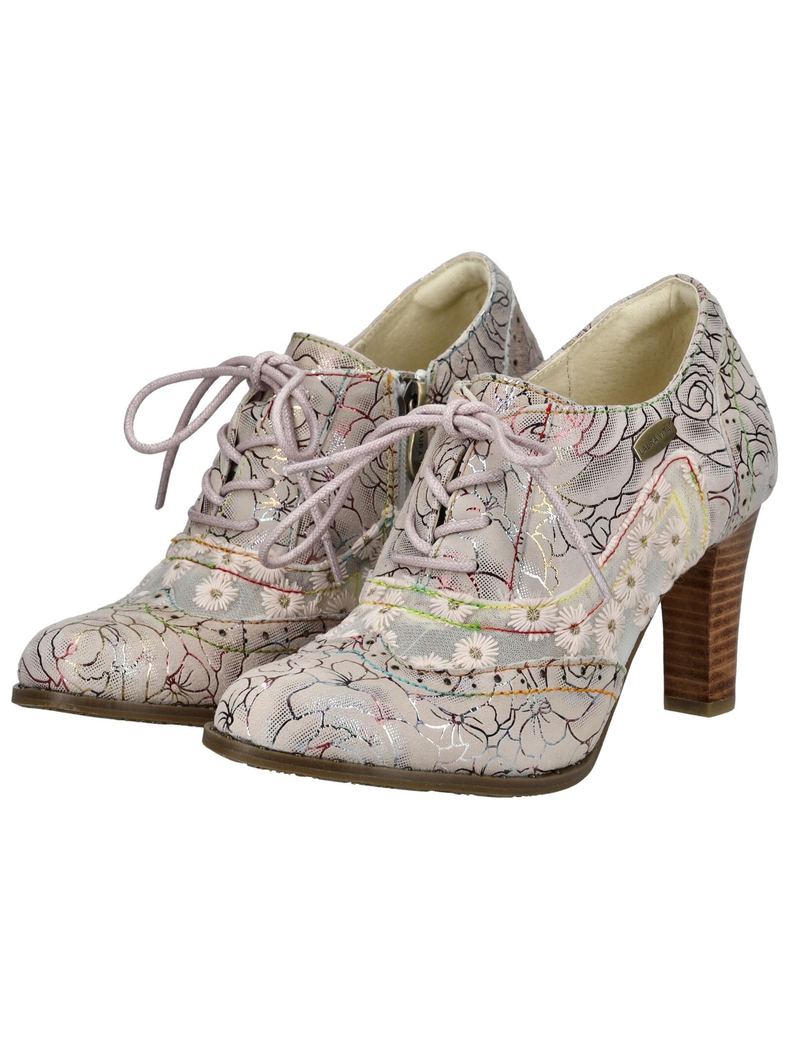 LAURA VITA Schnürpumps »LAURA VITA Pumps Leder/Textil«
