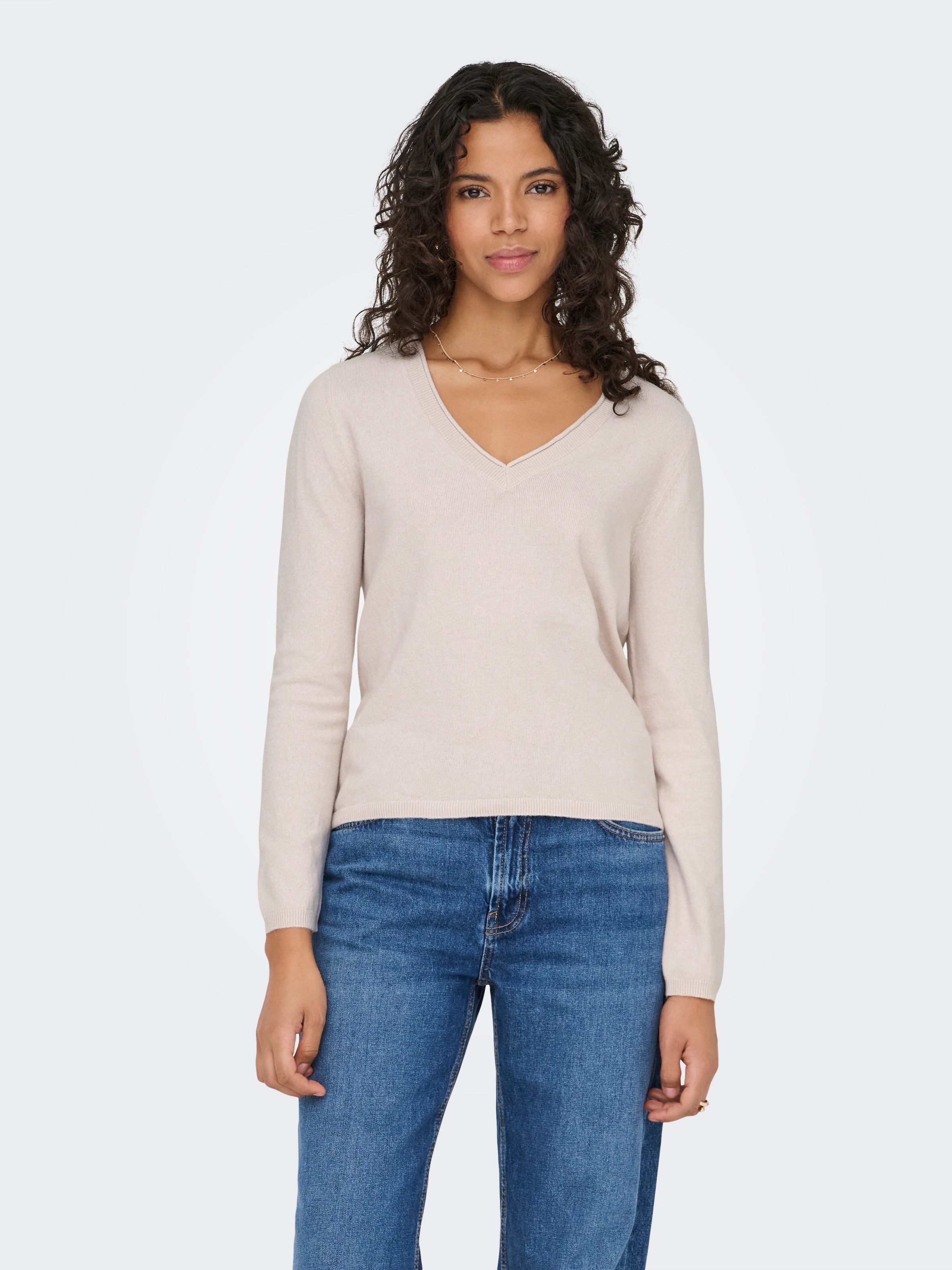 ONLY V-Ausschnitt-Pullover »ONLLOYAL LIFE LS V-NECK PULLO KNT NOOS«