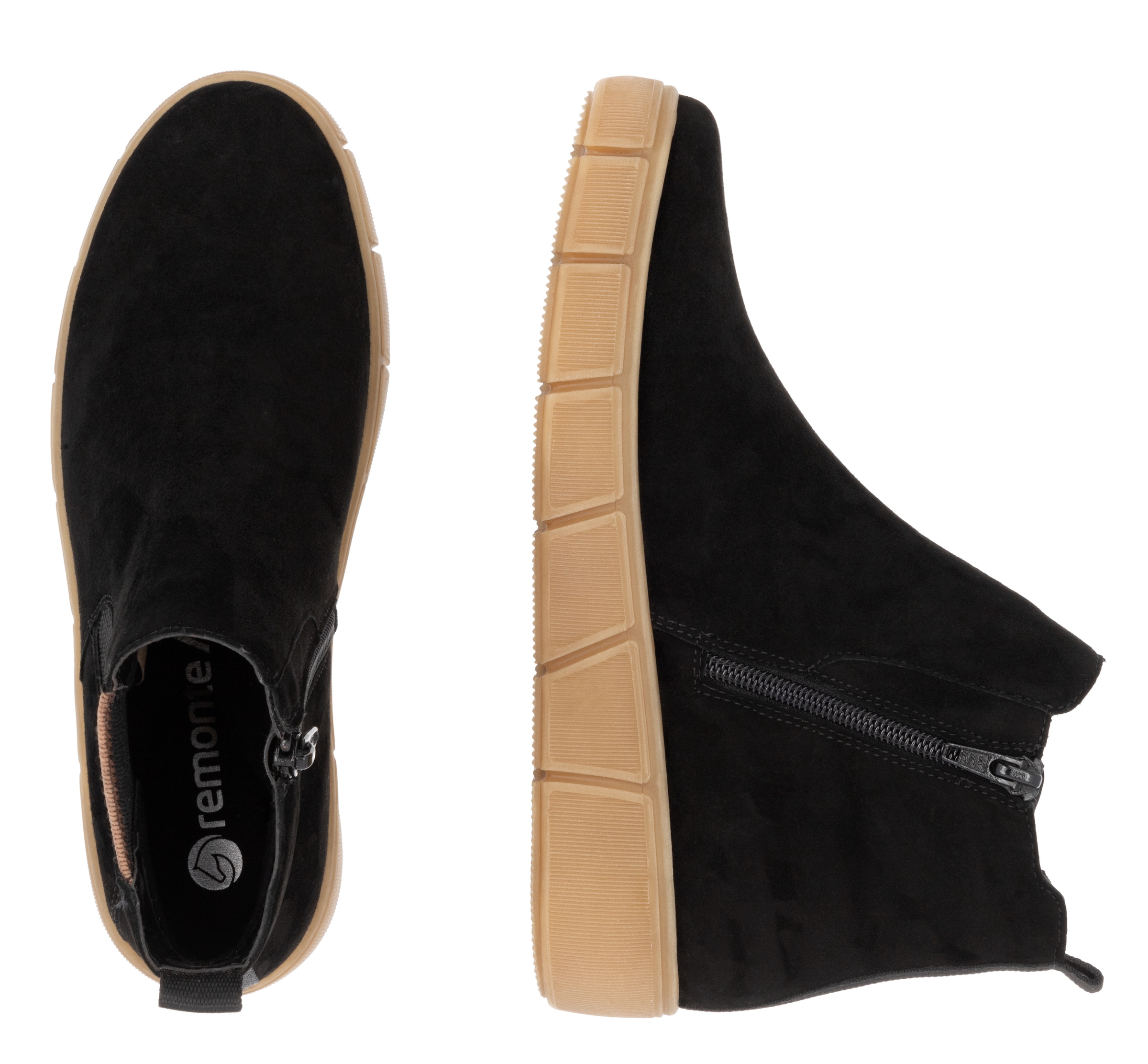 Remonte Chelseaboots, Plateau, Stiefelette, Ankleboots mit zusätzlichem Reißverschluss