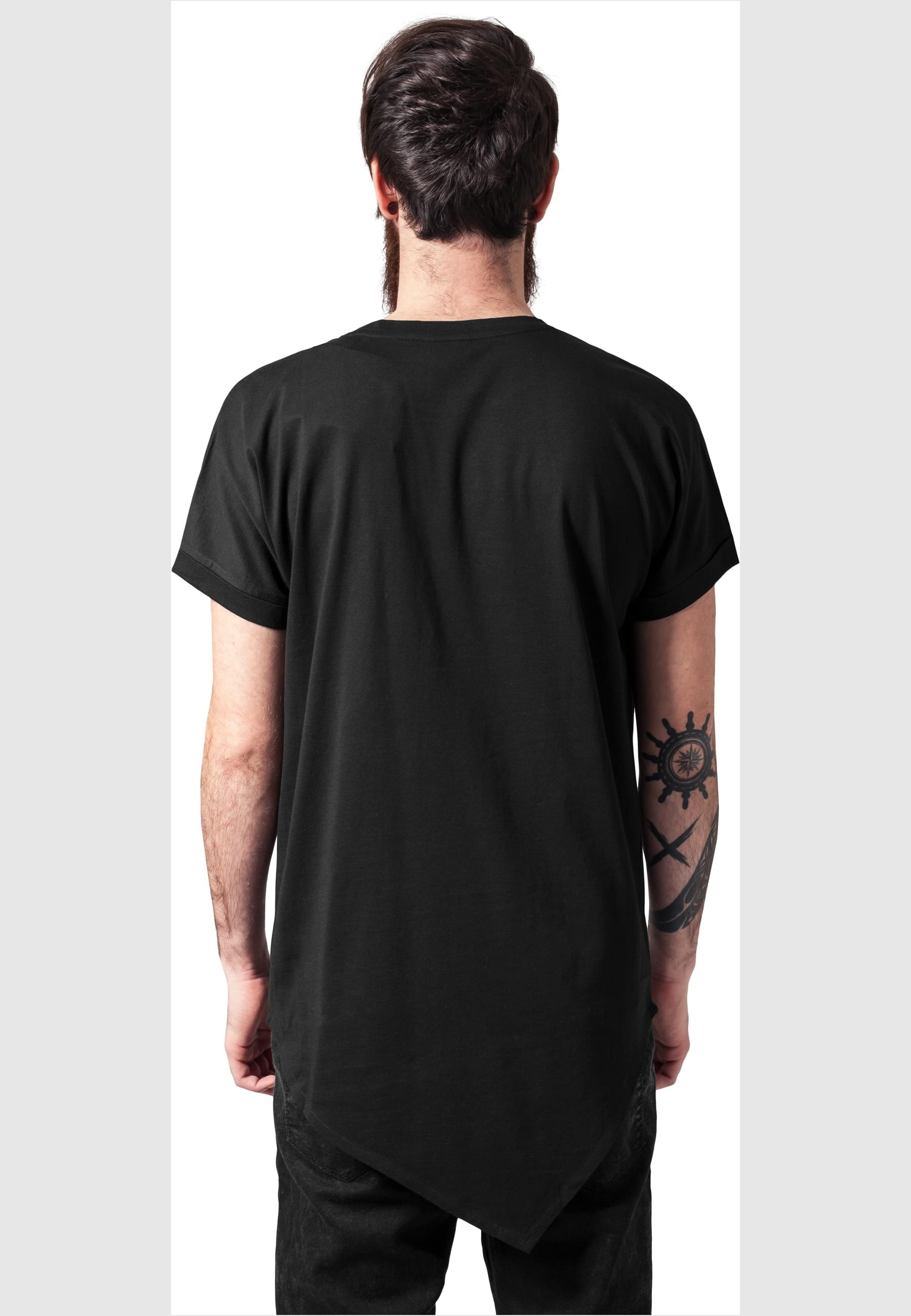 URBAN CLASSICS Langarmshirt »Urban Classics Herren Asymetric Long Tee«, (1 tlg.)