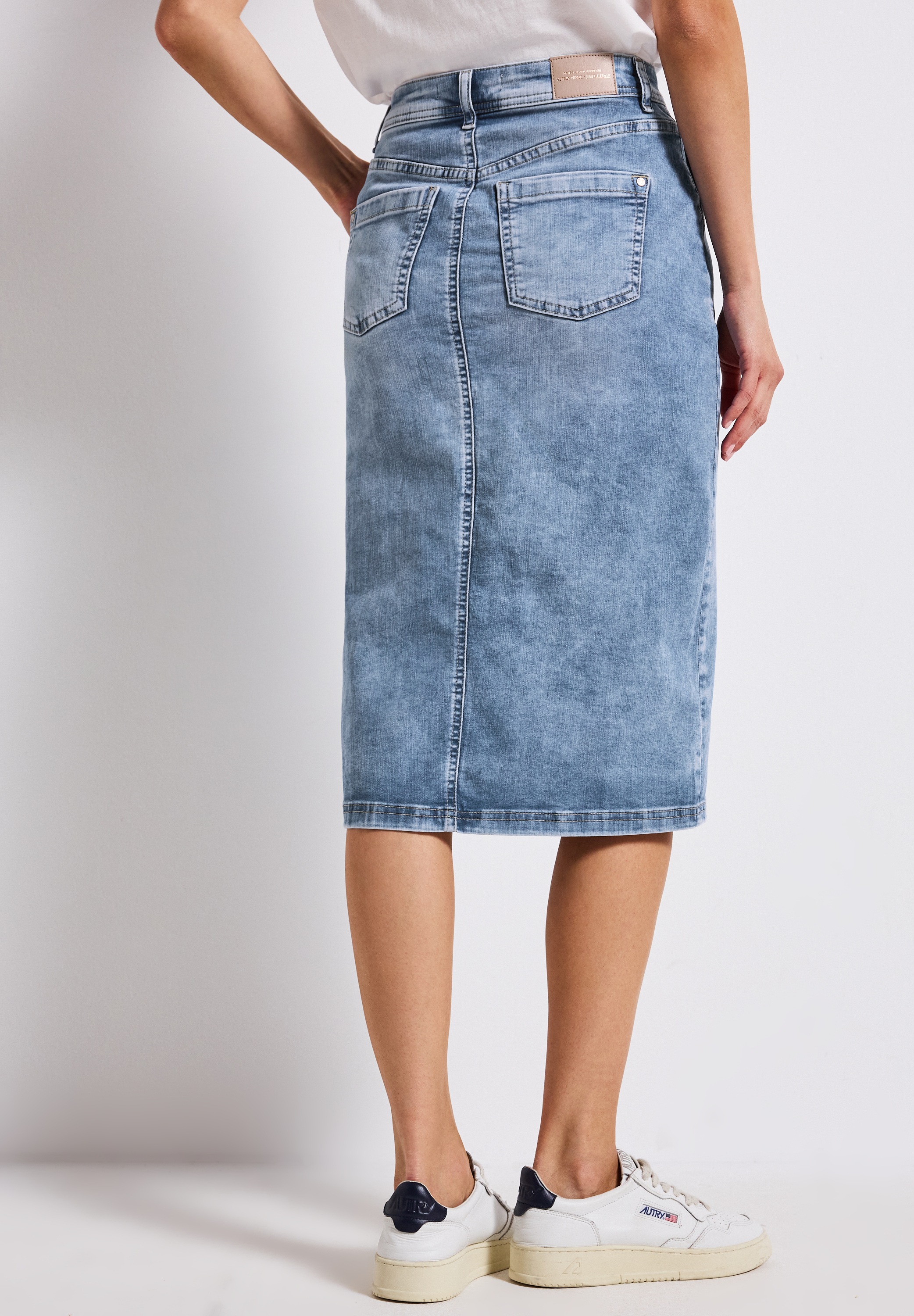 STREET ONE Jeansrock, aus Baumwolle mit Stretchanteil