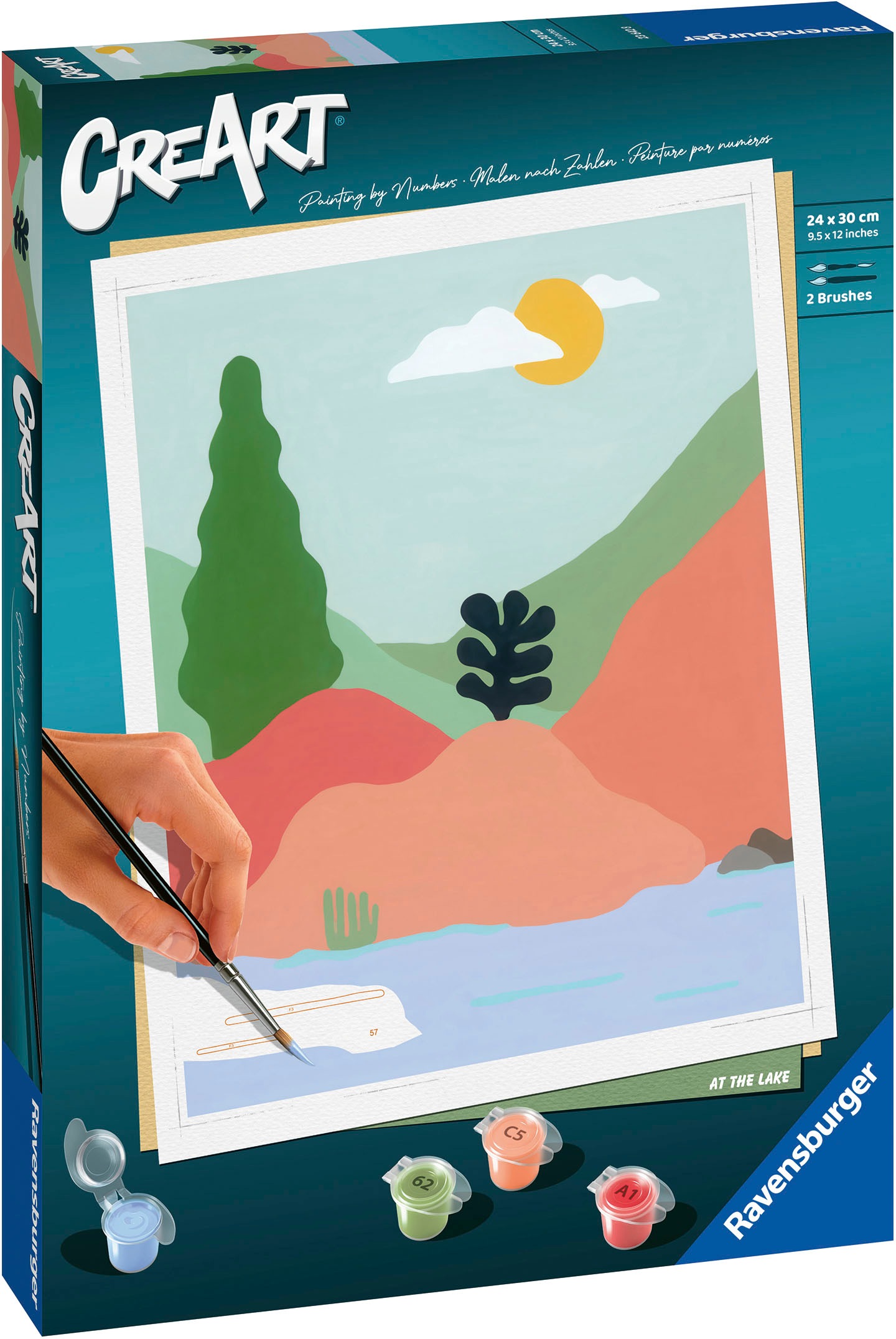 Ravensburger Malen nach Zahlen »CreArt, At the Lake«, Made in Europe