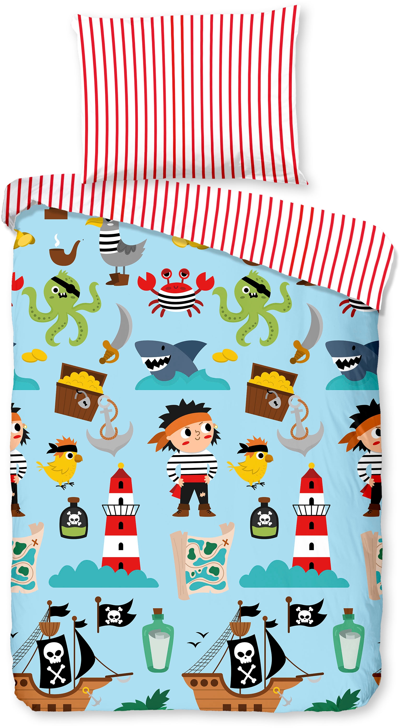 good morning Babybettwäsche "Caribbean" 2 Stk. Baumwolle, Reißverschluss, W günstig online kaufen