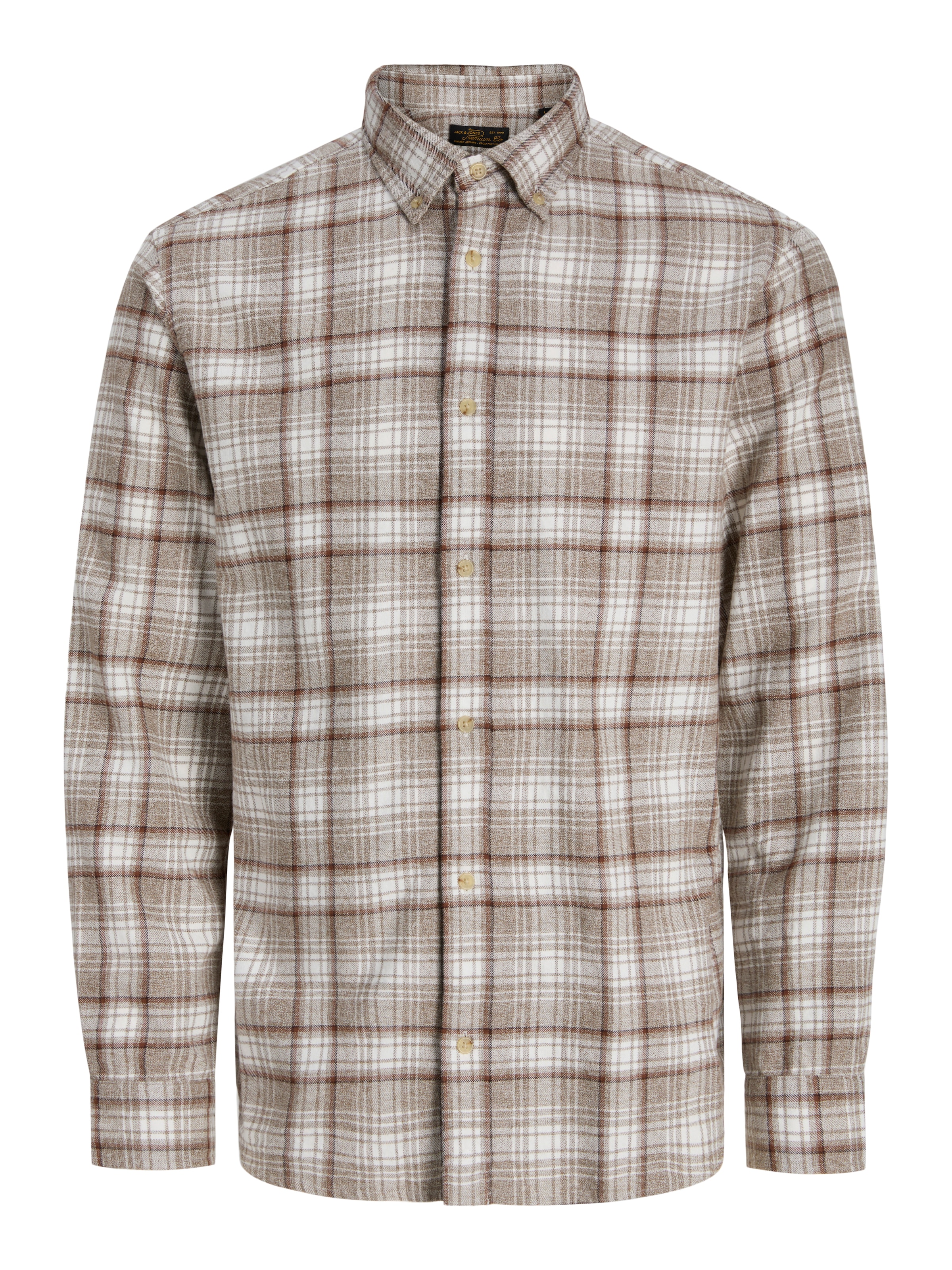 Jack & Jones Langarmhemd »JPRBLUHARVEY CHECK L/S SHIRT SN« Baumwolle, normal geschnitten