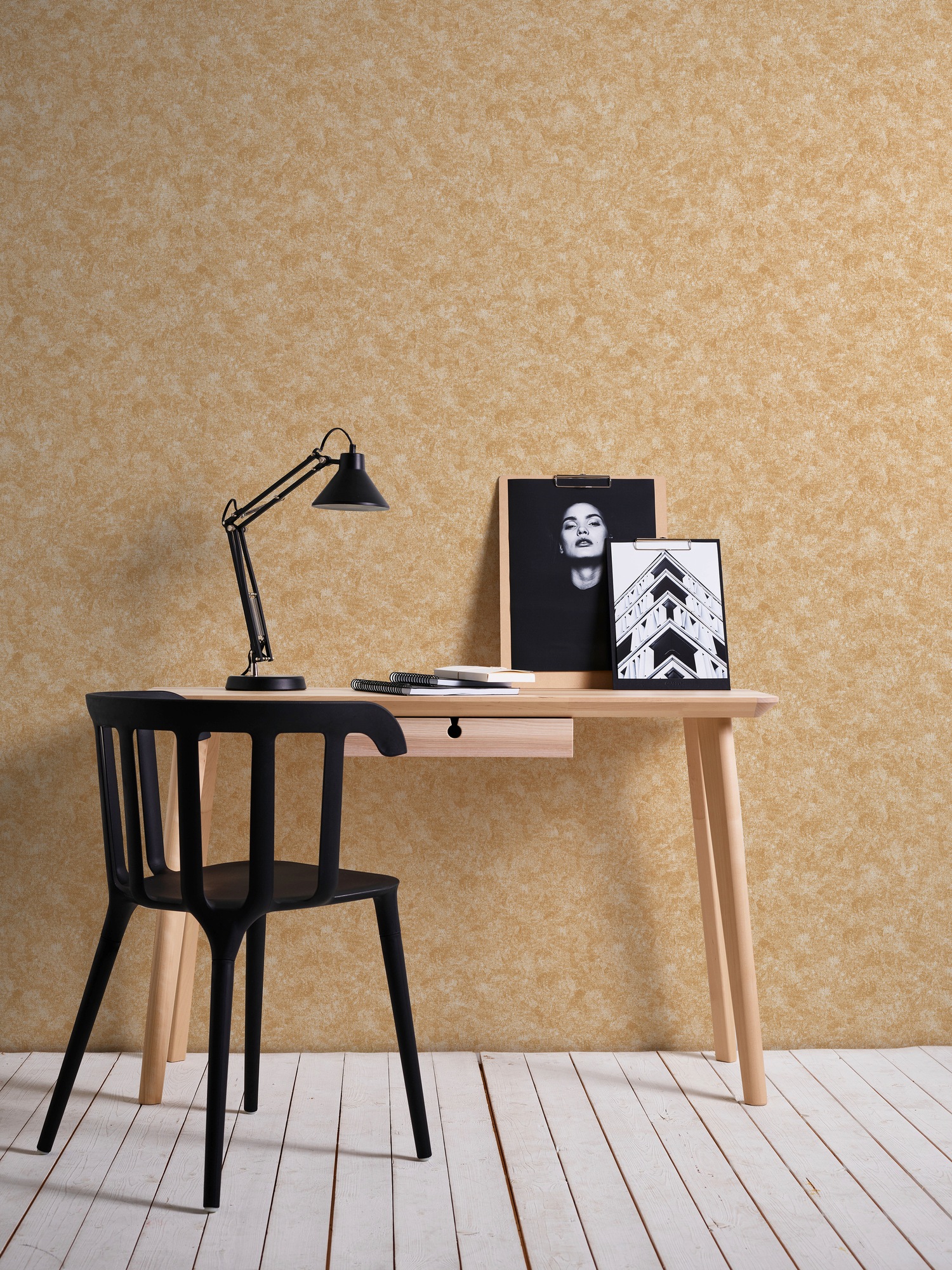 A.S. Création Vliestapete »Neue Bude 2.0 Used Glam Vintage Uni Optik«, uni-einfarbig-unifarben, Uni Tapete einfarbig Tapeten Wohnzimmer Schlafzimmer Küche modern Büro