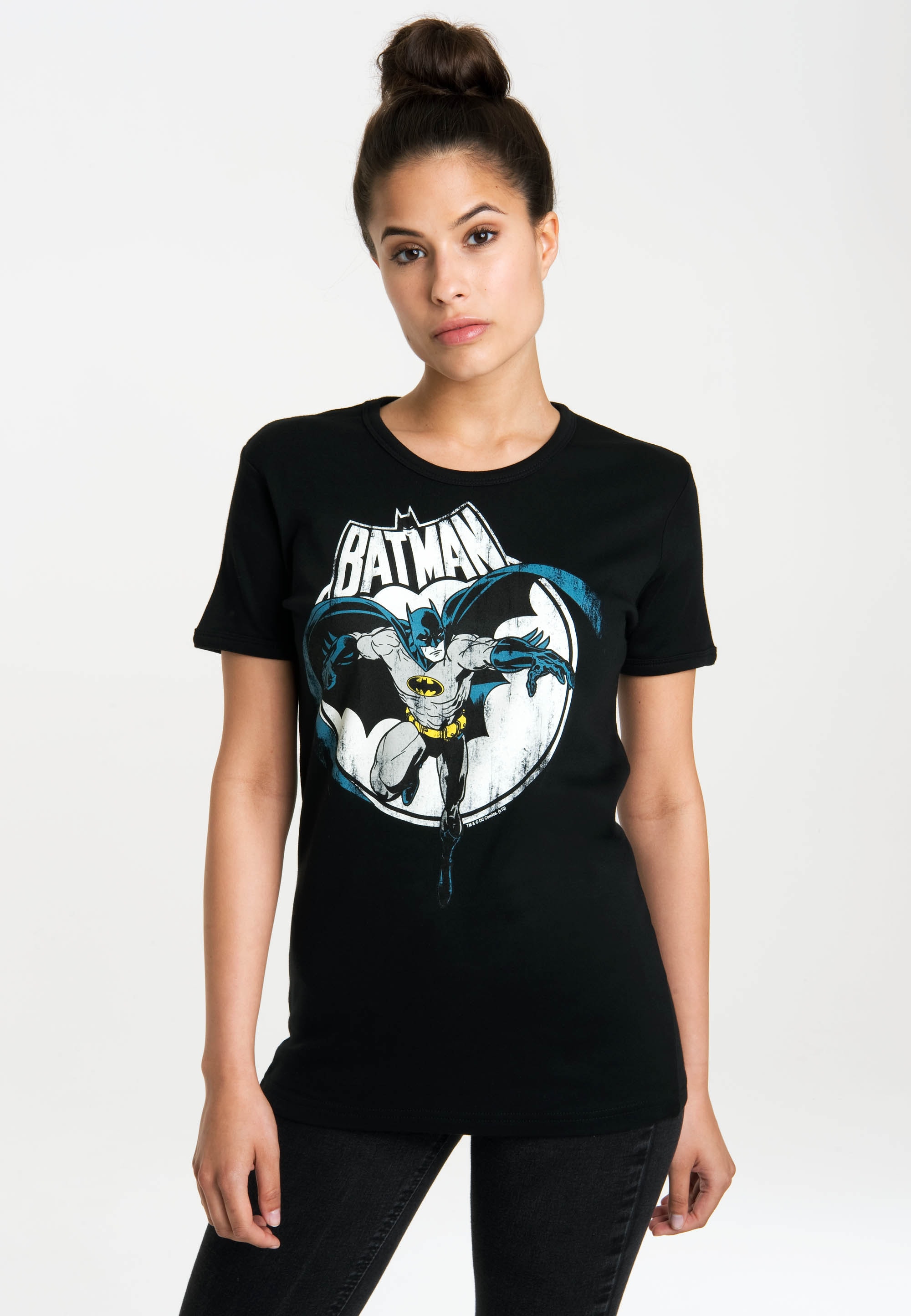 LOGOSHIRT T-Shirt "Batman - Fullmoon", mit lizenzierten Originaldesign günstig online kaufen