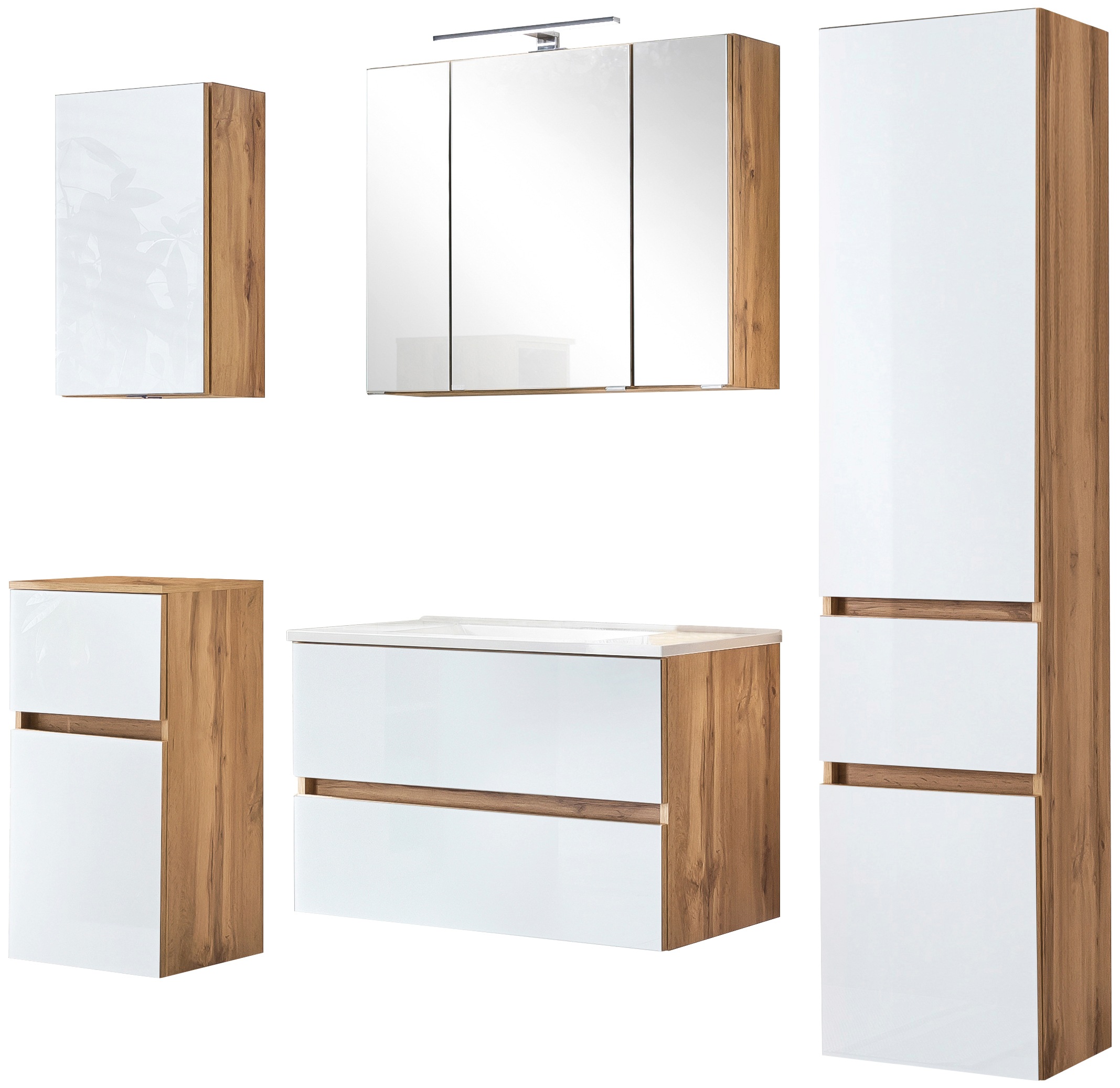 welltime Badezimmer-Set "Horki" Set, 5 Stk. tlg. günstig online kaufen