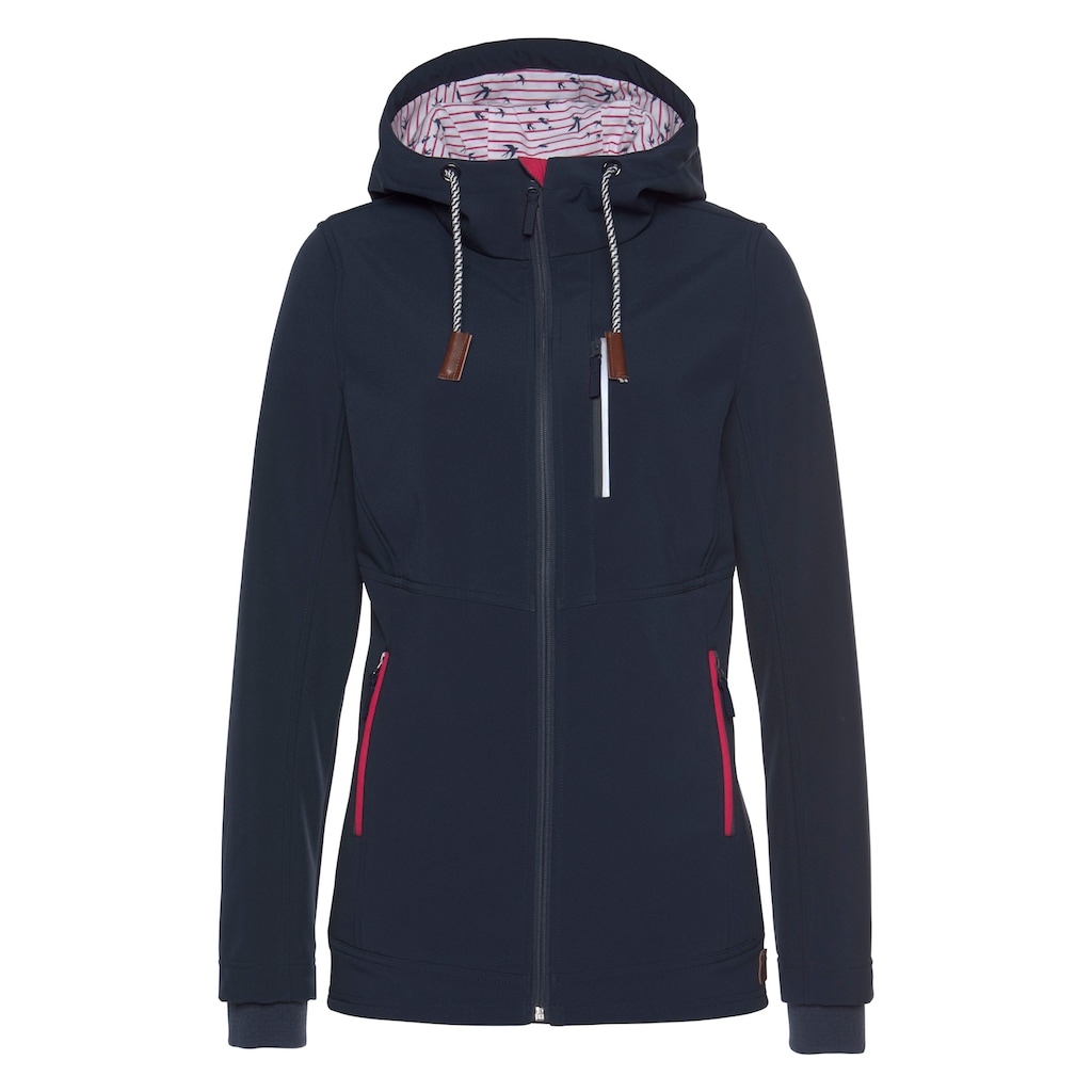 Ocean Sportswear Softshelljacke »aus nachhaltig recyceltem Polyester« mit  Kapuze