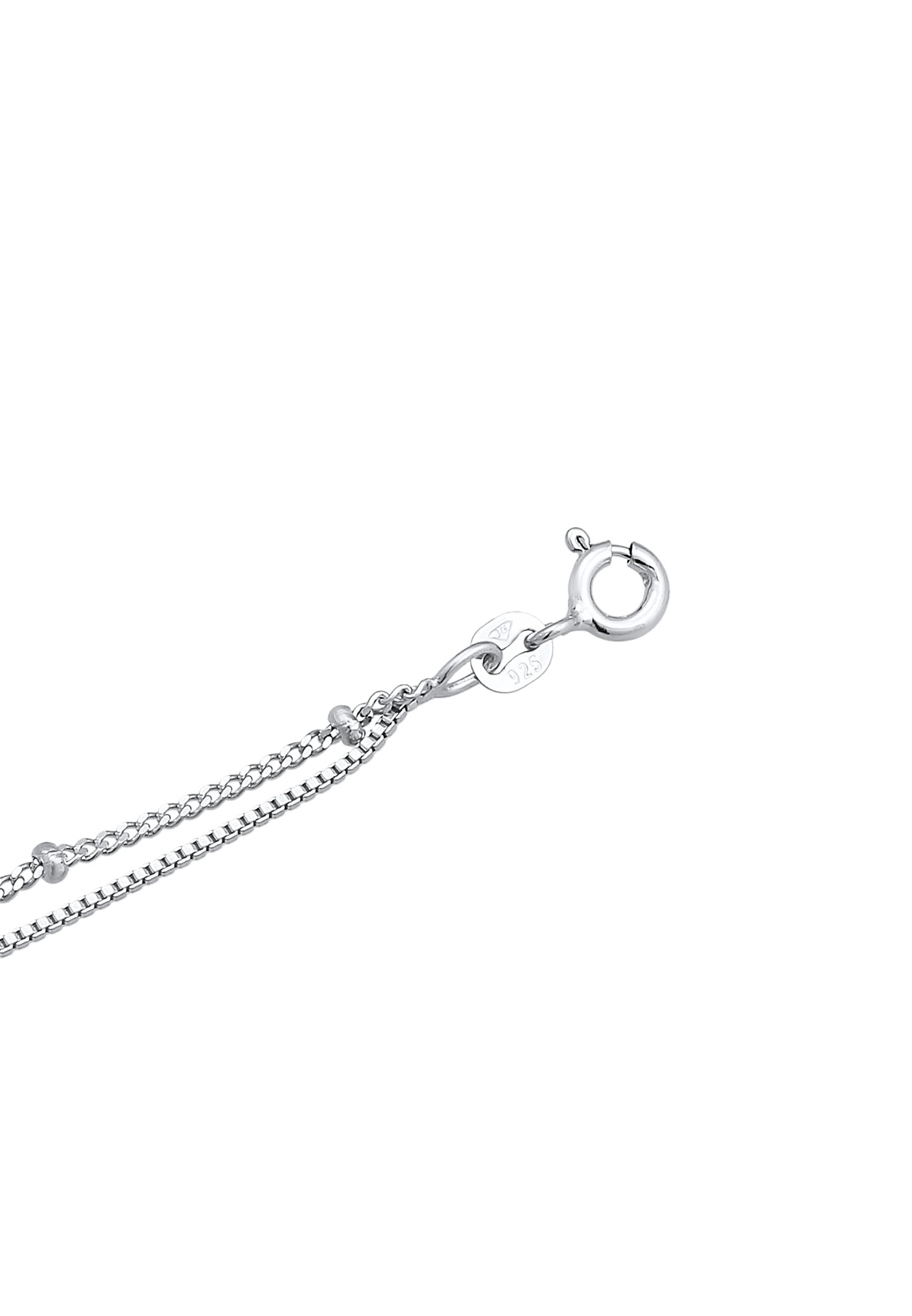 Elli Fußketten Set »Fußschmuck Kugel Gliederkette Layer Look 925 Silber«
