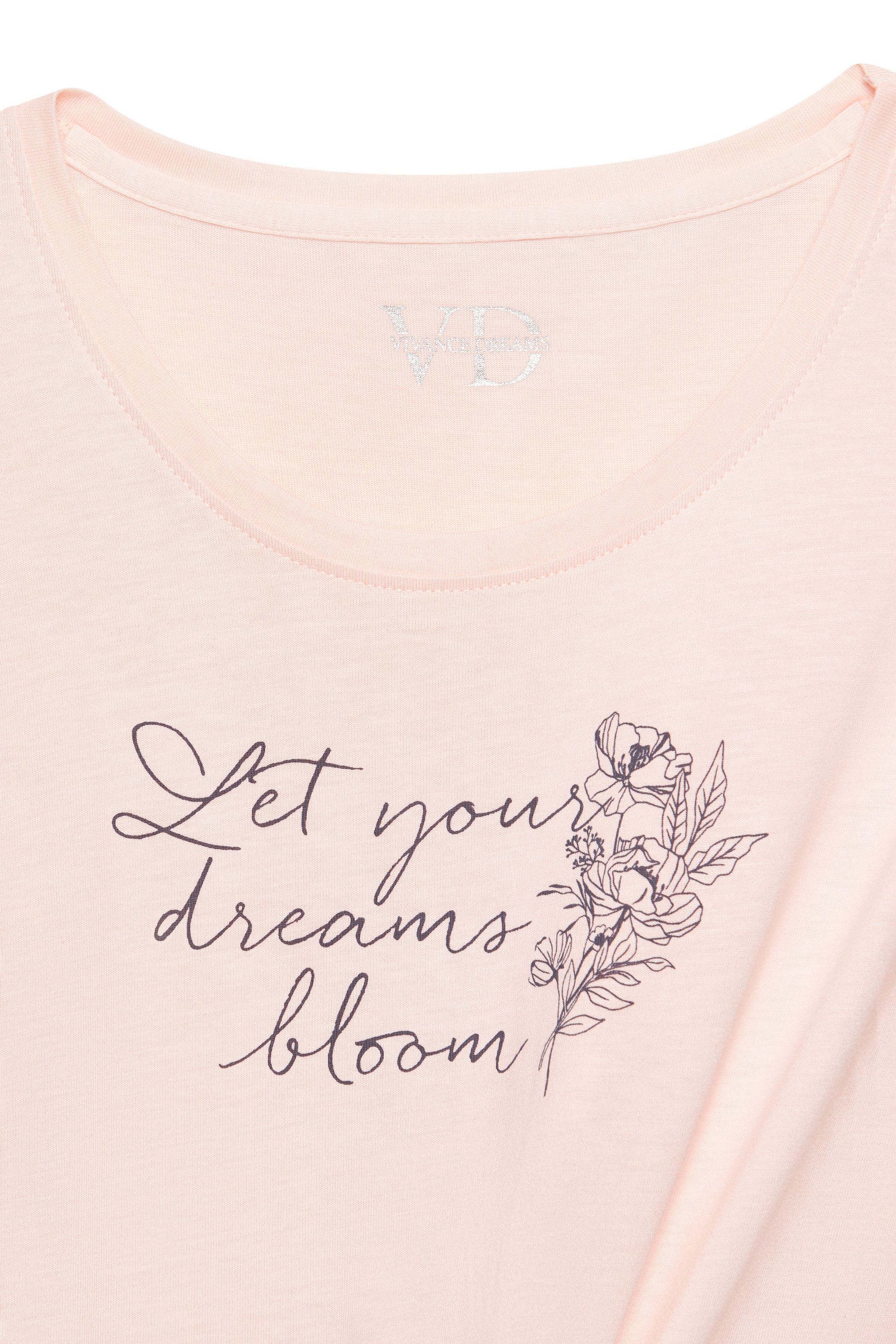 Vivance Dreams Pyjamaoberteil mit Frontdruck