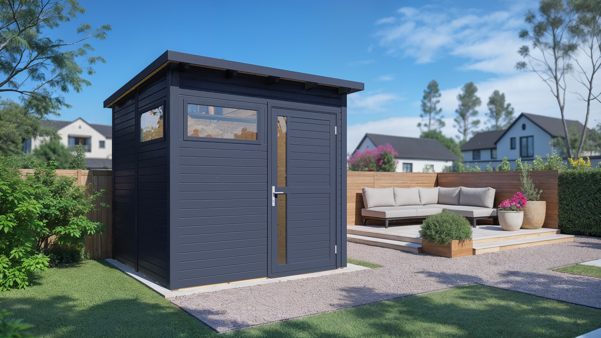 BERTILO Gartenhaus "Pentus 2 anthrazit" günstig online kaufen