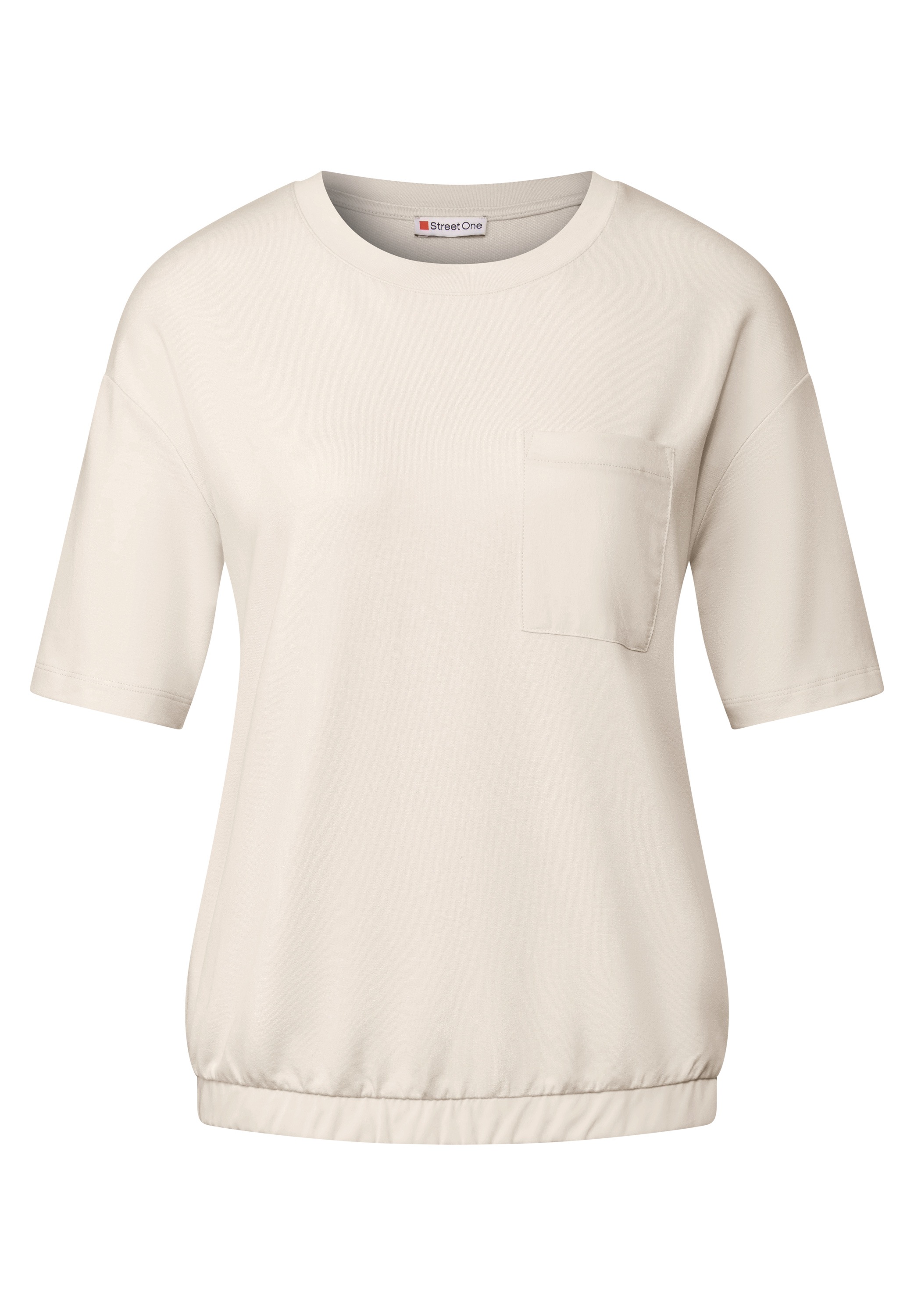 STREET ONE T-Shirt, aus elastischem Materialmix günstig online kaufen