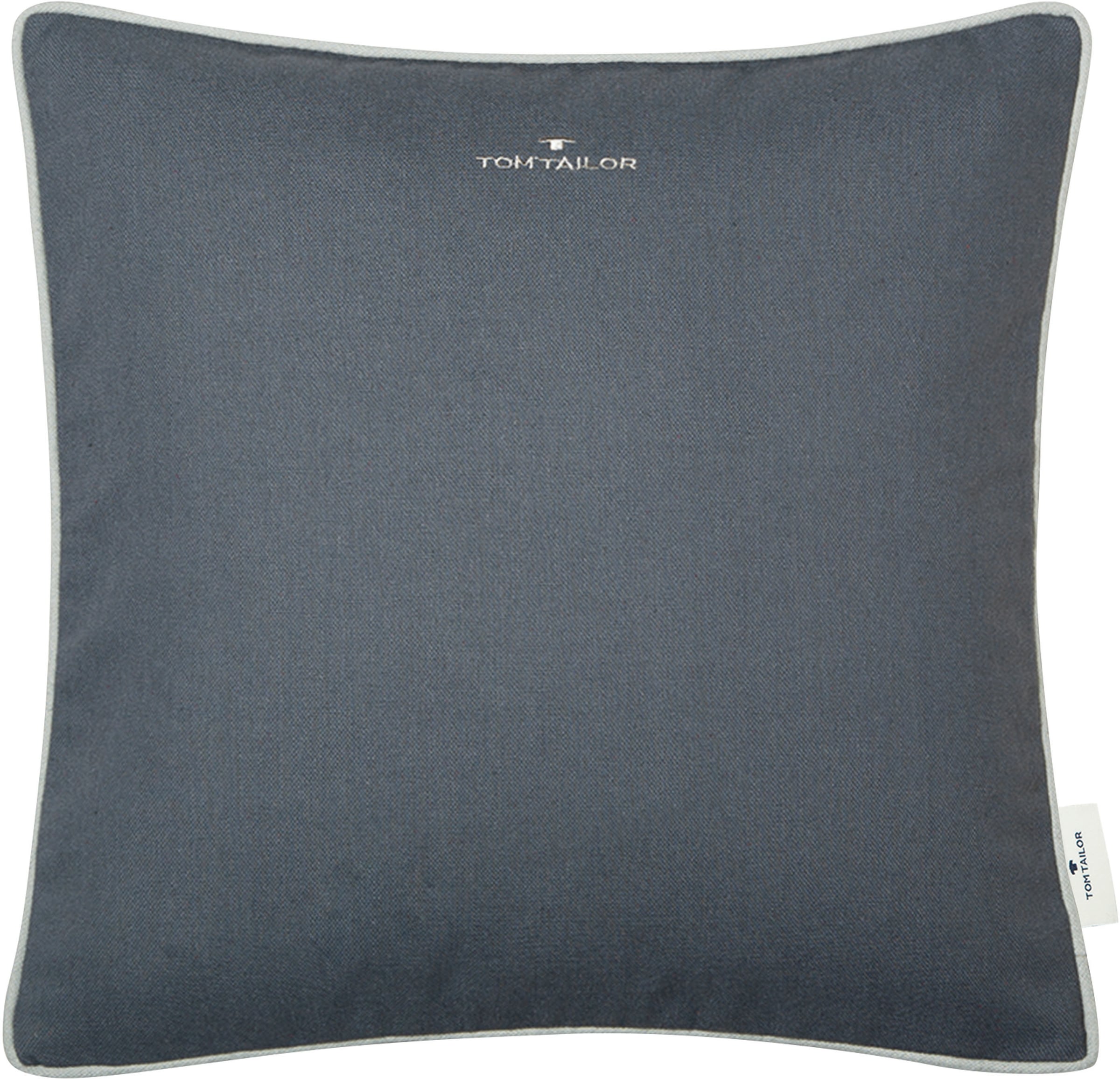 TOM TAILOR HOME "Dove Signature" mit Paspel, Kissenhülle ohne Füllung, 1 Stück