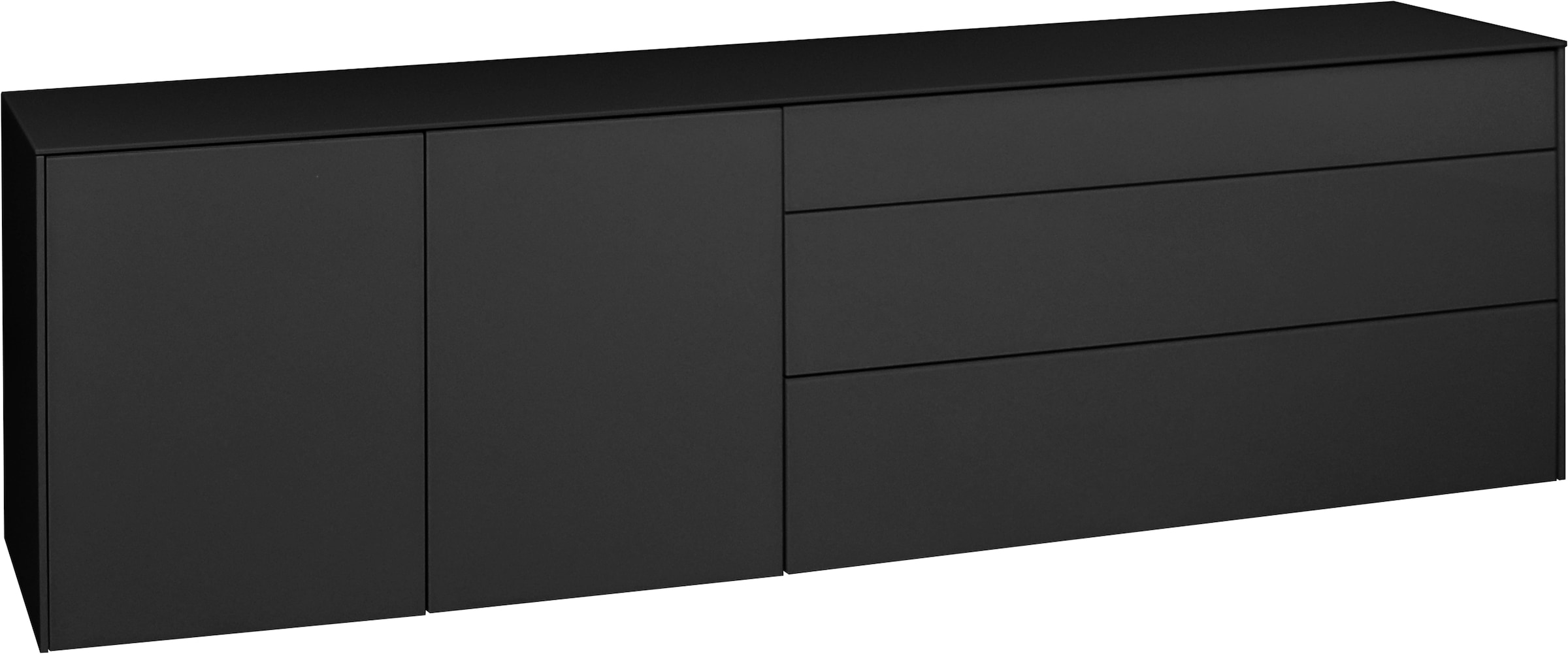 Mäusbacher Lowboard "Imola TOPSELLER", Lowboard mit Glasfront und Glasoberp günstig online kaufen
